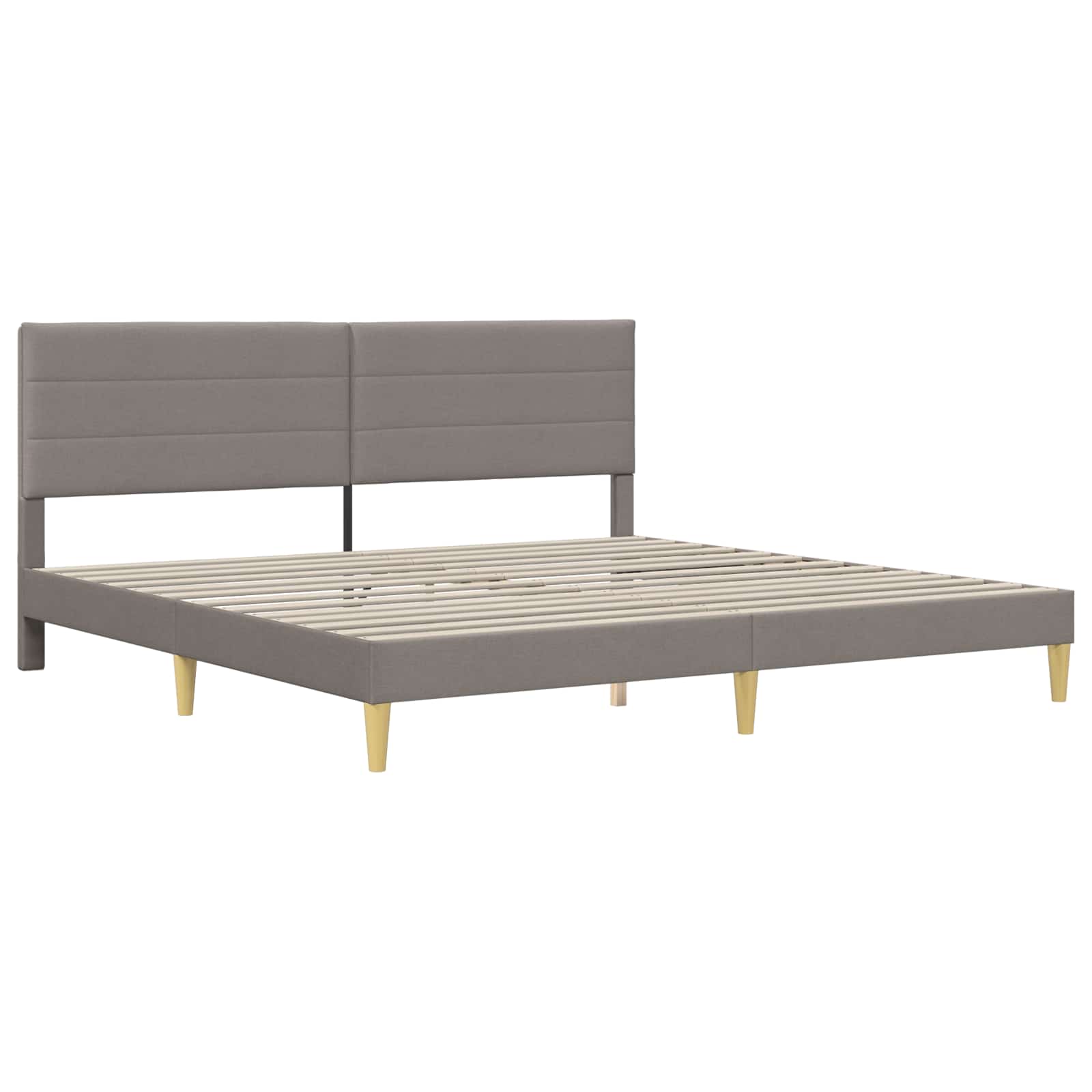 Cadre de lit Taupe 180 x 200 cm Polyester - XIOS