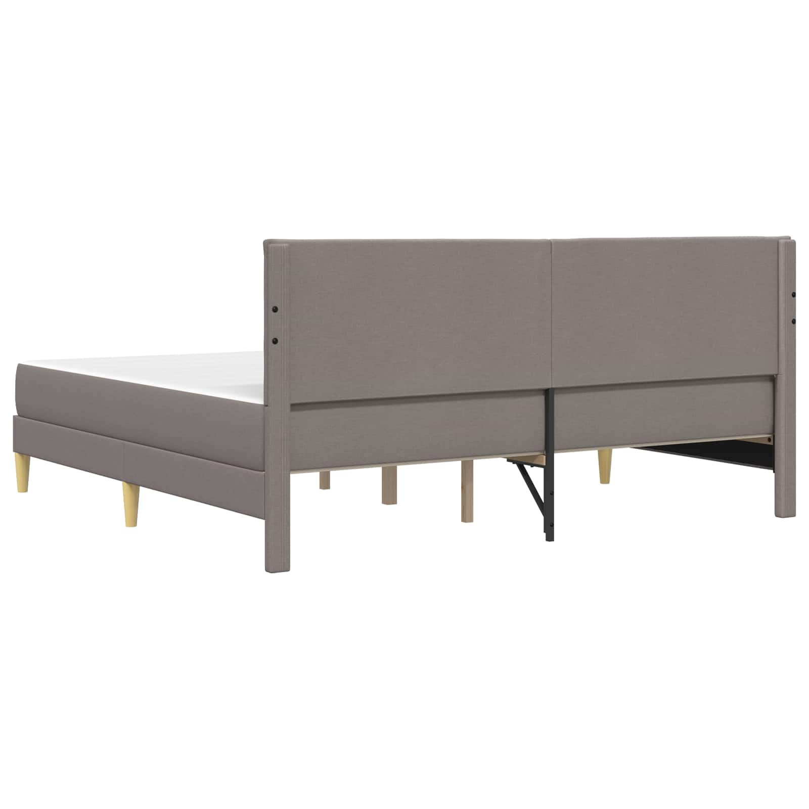 Cadre de lit Taupe 180 x 200 cm Polyester - XIOS