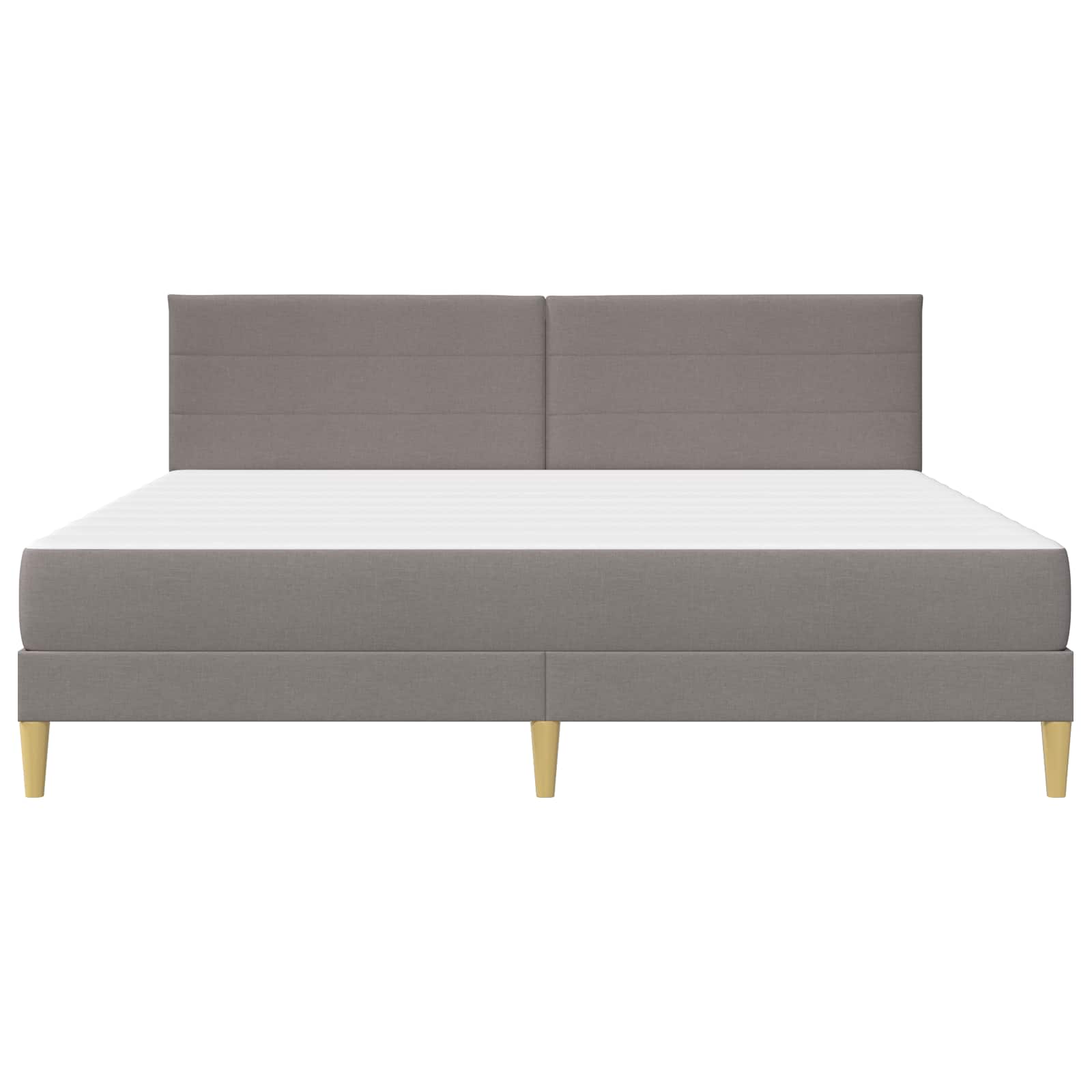 Cadre de lit Taupe 180 x 200 cm Polyester - XIOS
