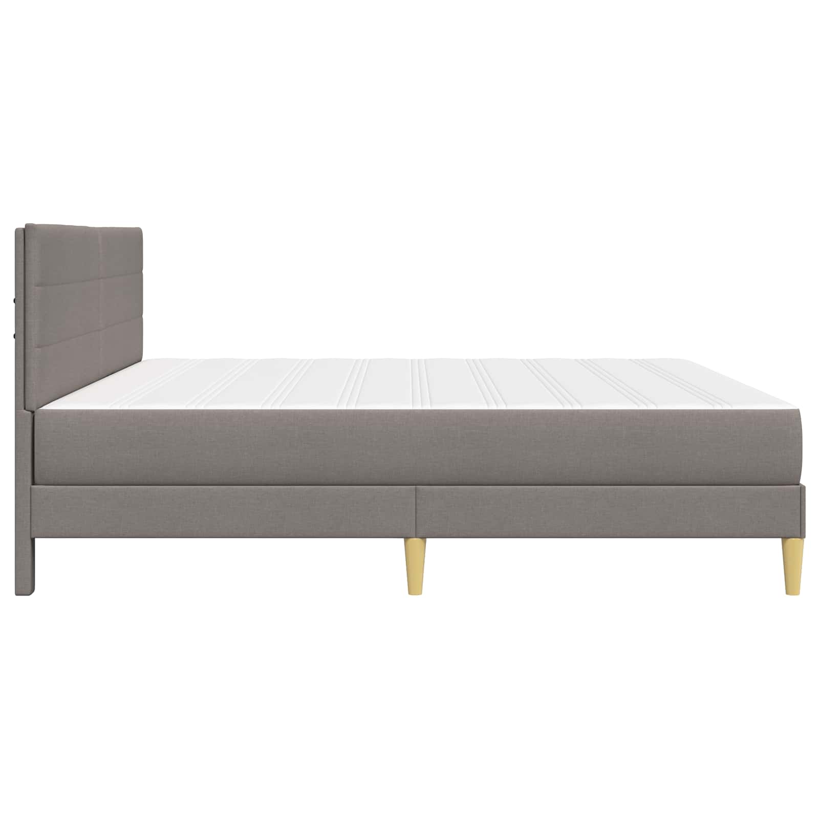 Cadre de lit Taupe 180 x 200 cm Polyester - XIOS