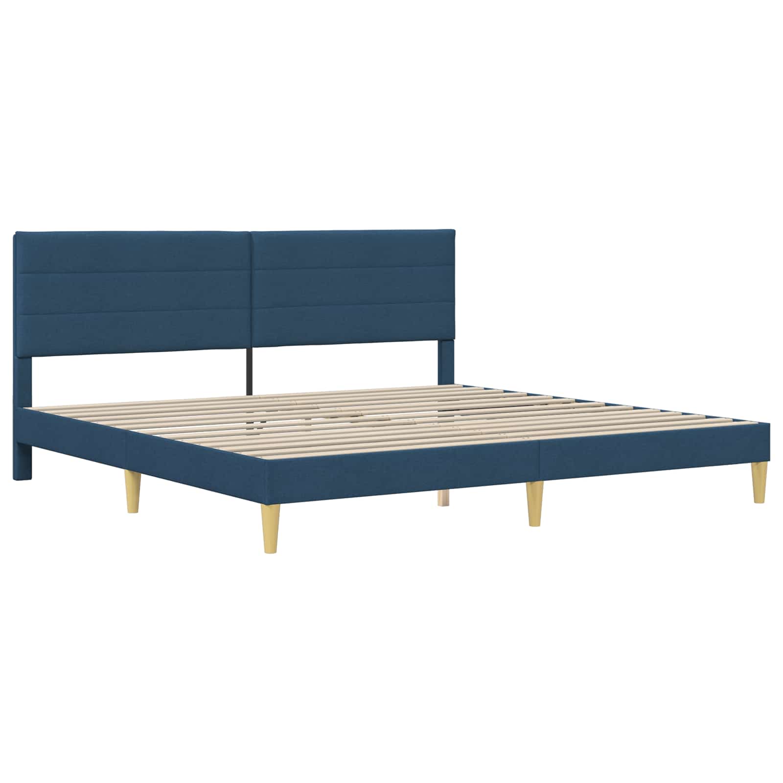 Cadre de lit Bleu 180 x 200 cm Polyester - XIOS