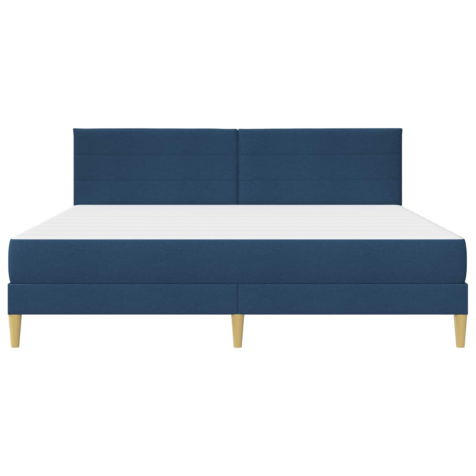 Cadre de lit Bleu 200 x 200 cm Polyester - XIOS