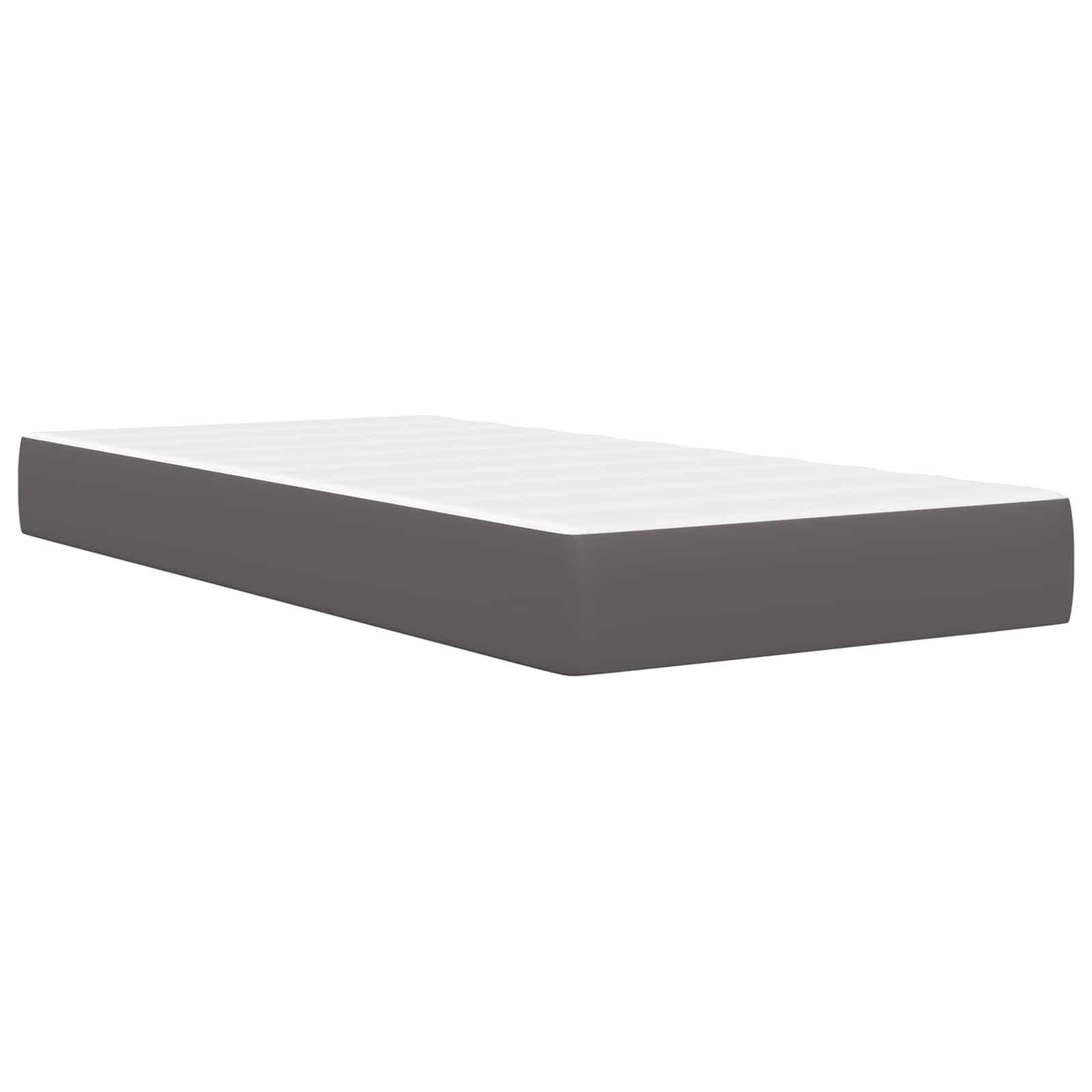 Cadre de lit avec bandes LED Gris 90 x 190 cm Simili cuir - XIOS