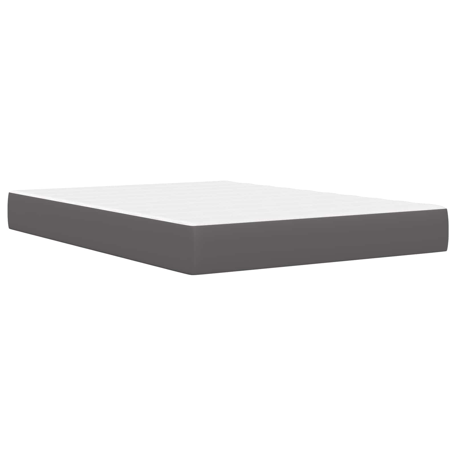 Cadre de lit avec bandes LED Gris 140 x 190 cm Simili cuir - XIOS