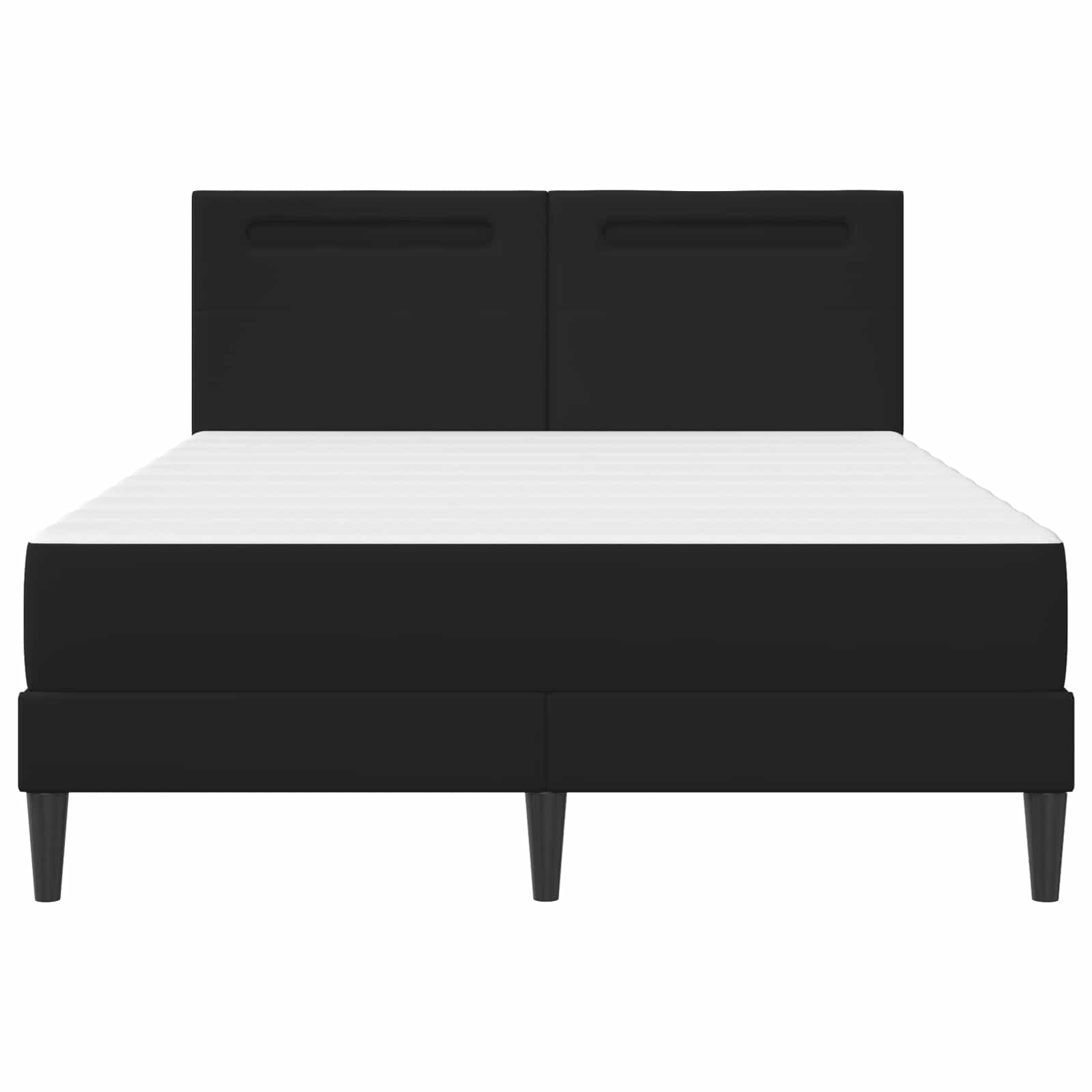Cadre de lit avec bandes LED Noir 140 x 190 cm Simili cuir - XIOS