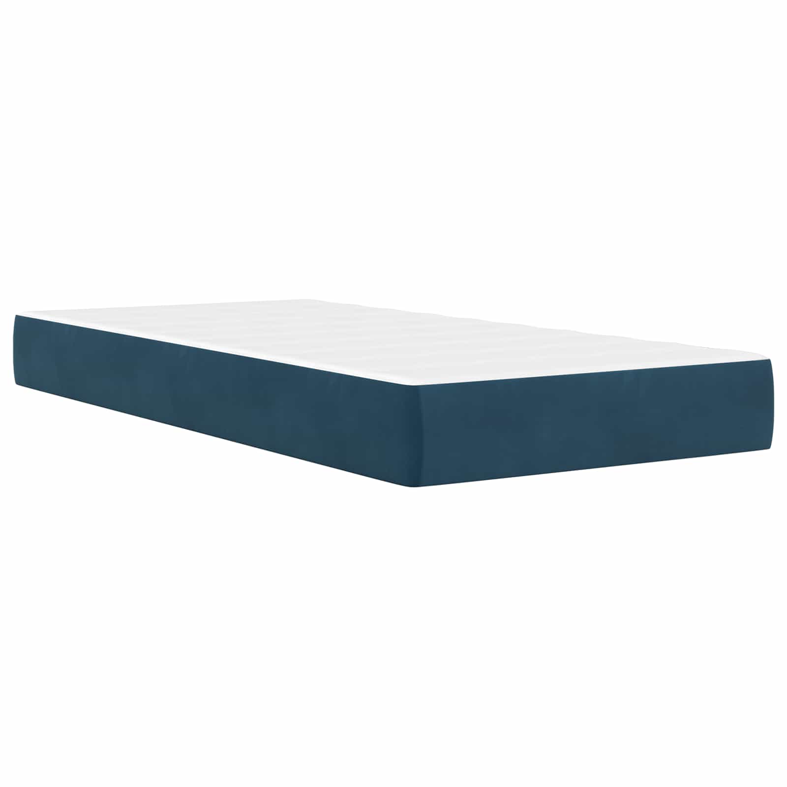 Cadre de lit avec matelas Bleu 90 x 190 cm Velours - XIOS