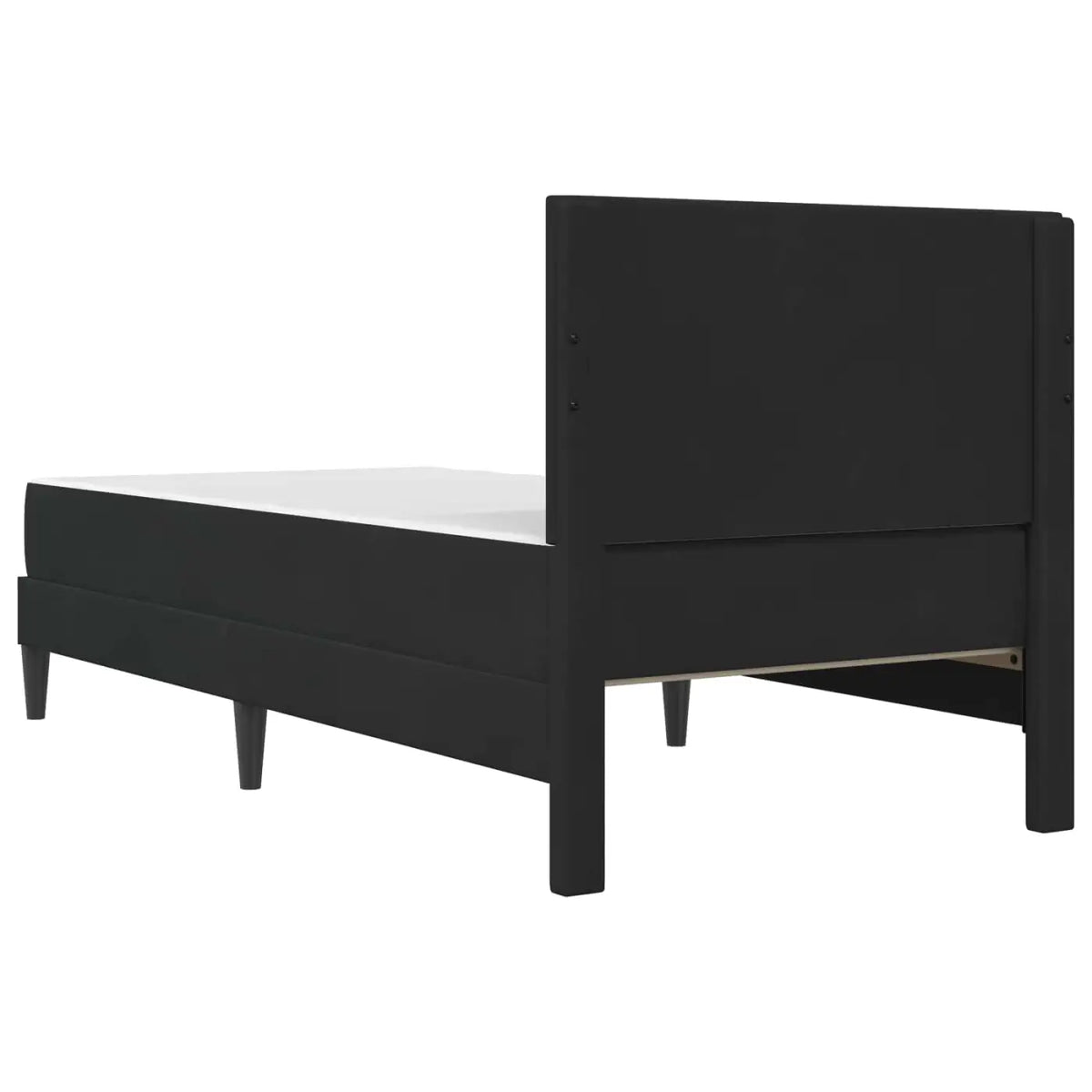 Cadre de lit avec matelas Noir 90 x 200 cm Velours - XIOS