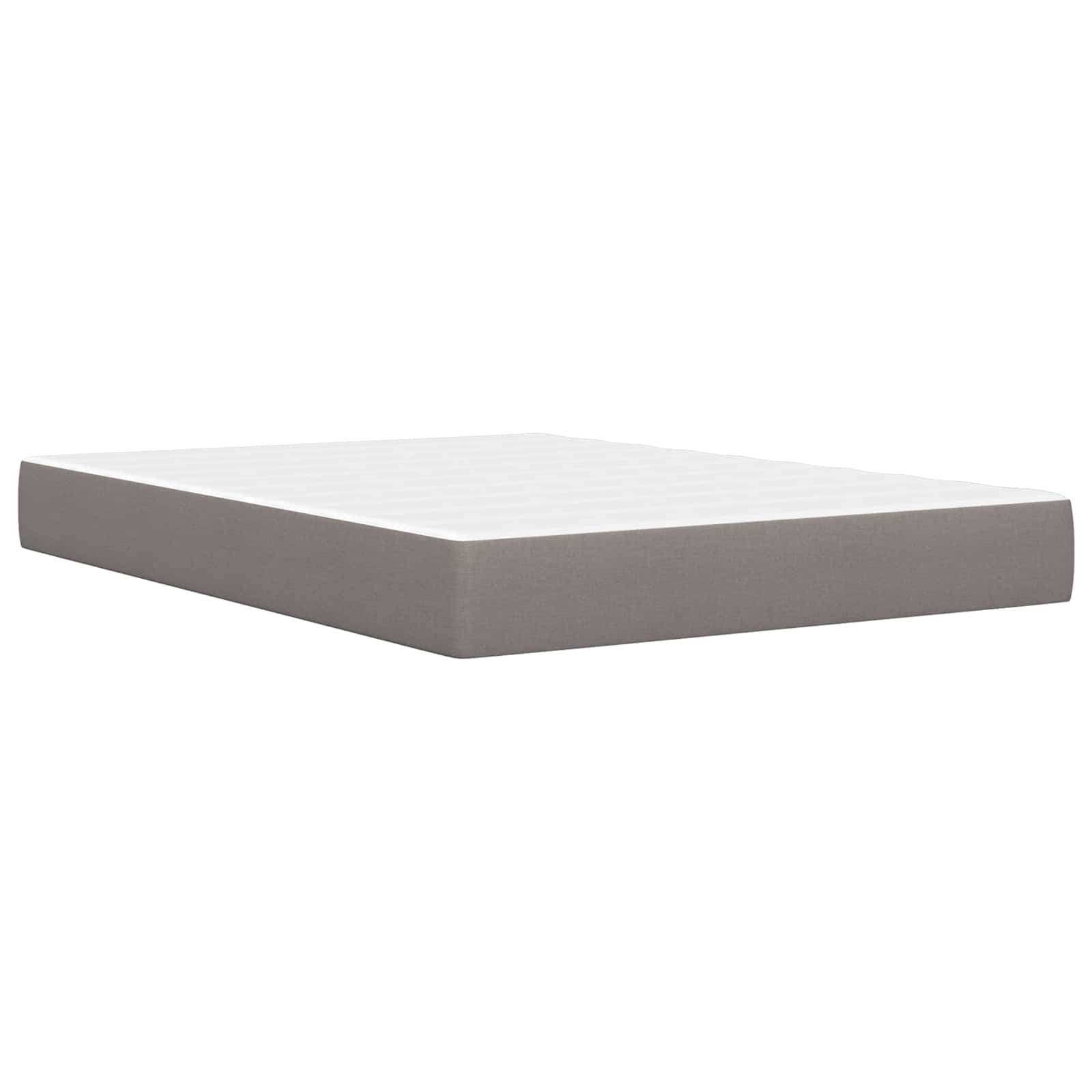Cadre de lit avec matelas Taupe 160 x 200 cm Tissu - XIOS
