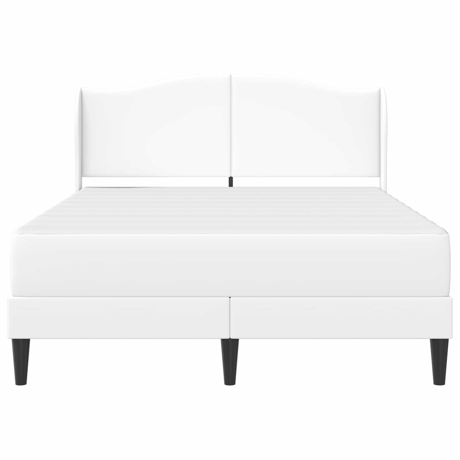 Cadre de lit avec tête de lit Blanc 120 x 190 cm Simili cuir - XIOS