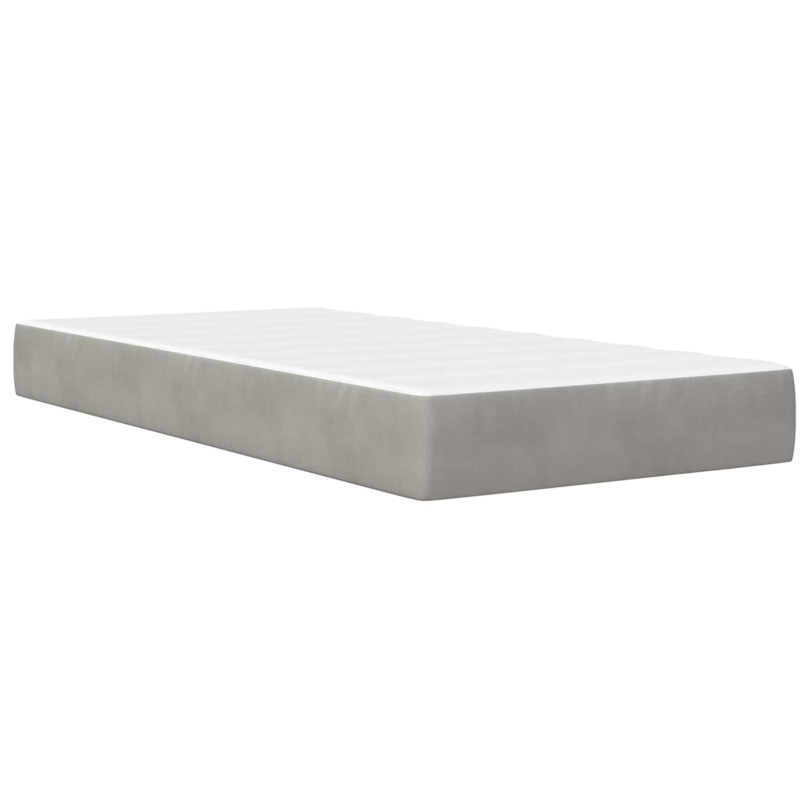Cadre de lit avec tête de lit Gris clair 80 x 200 cm Velours - XIOS