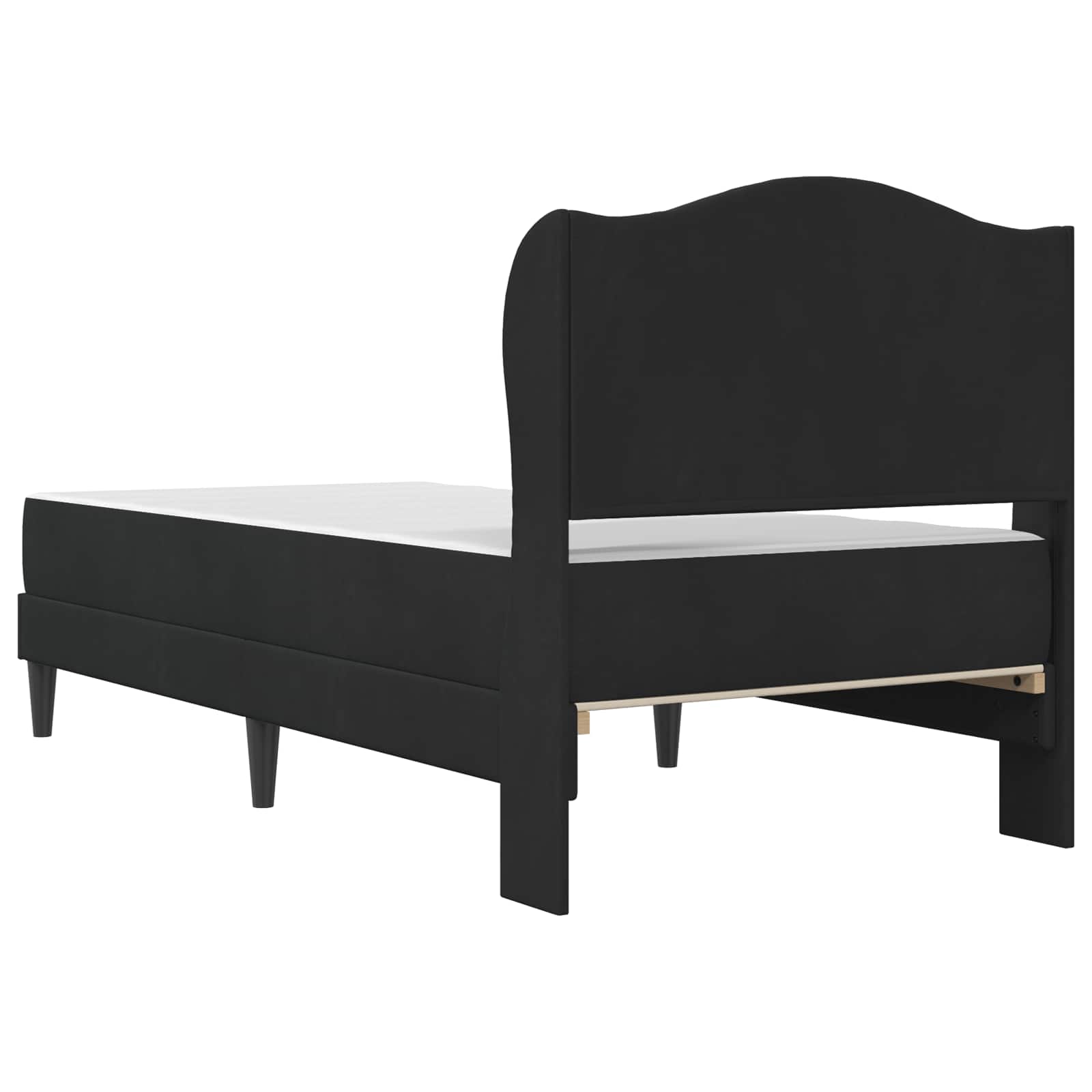 Cadre de lit avec tête de lit Noir 80 x 200 cm Velours - XIOS