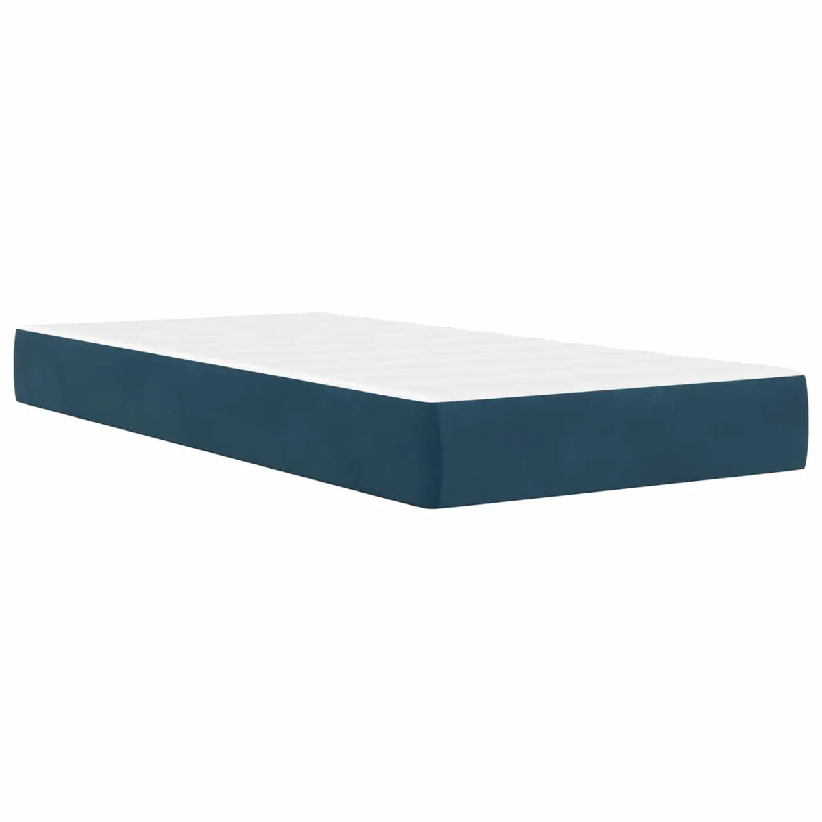 Cadre de lit avec matelas Bleu 100 x 200 cm Velours - XIOS