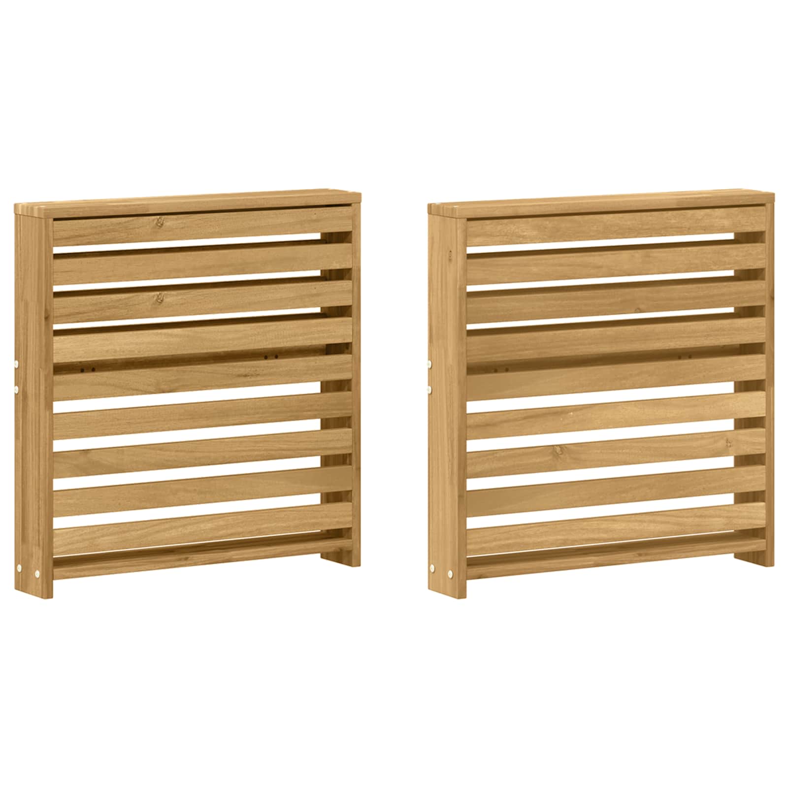 Module d'accoudoirs 2 pcs Blanc 58,5 x 10 x 61 cm