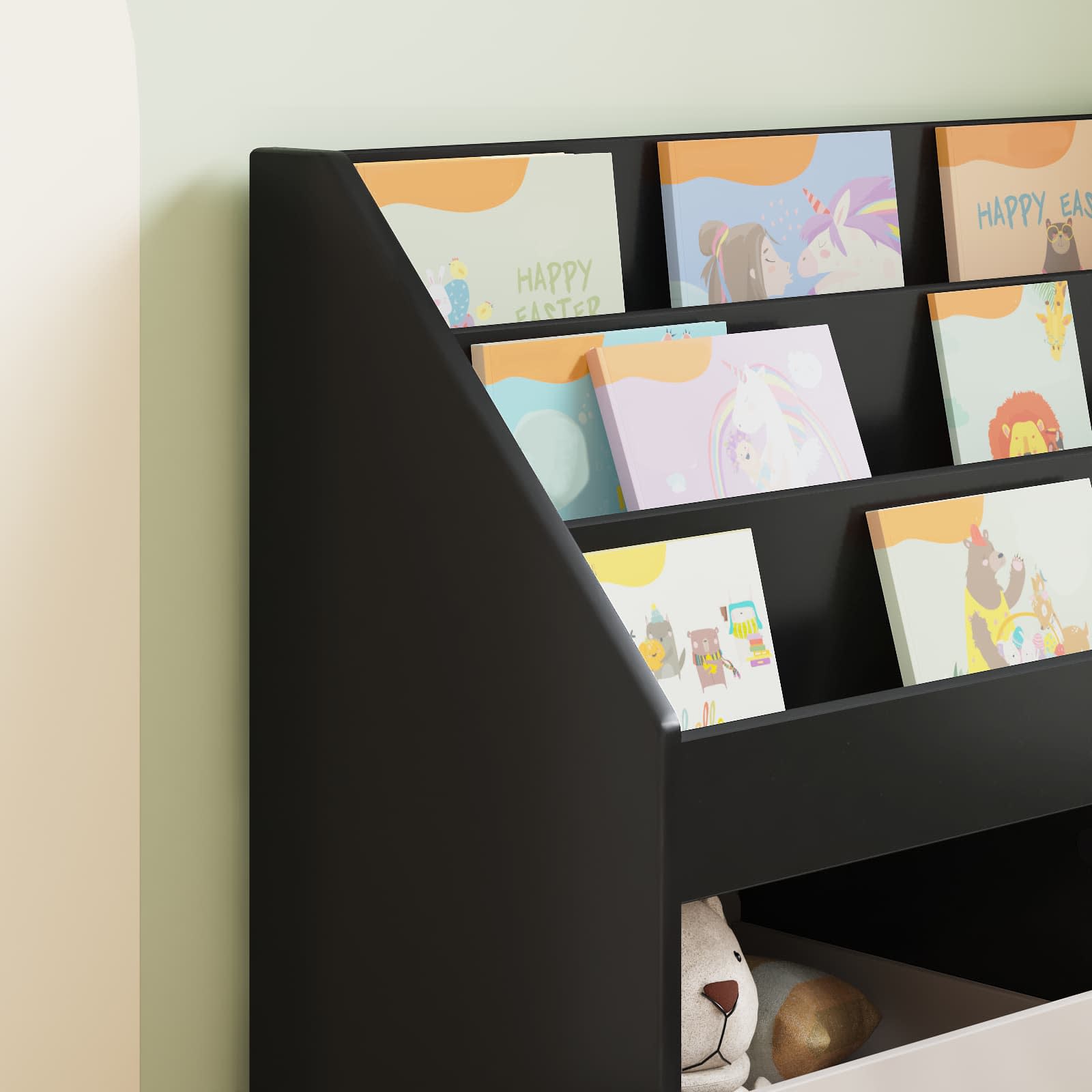 Bibliothèque pour enfants Noir 72,5 x 29,5 x 69 cm - XIOS