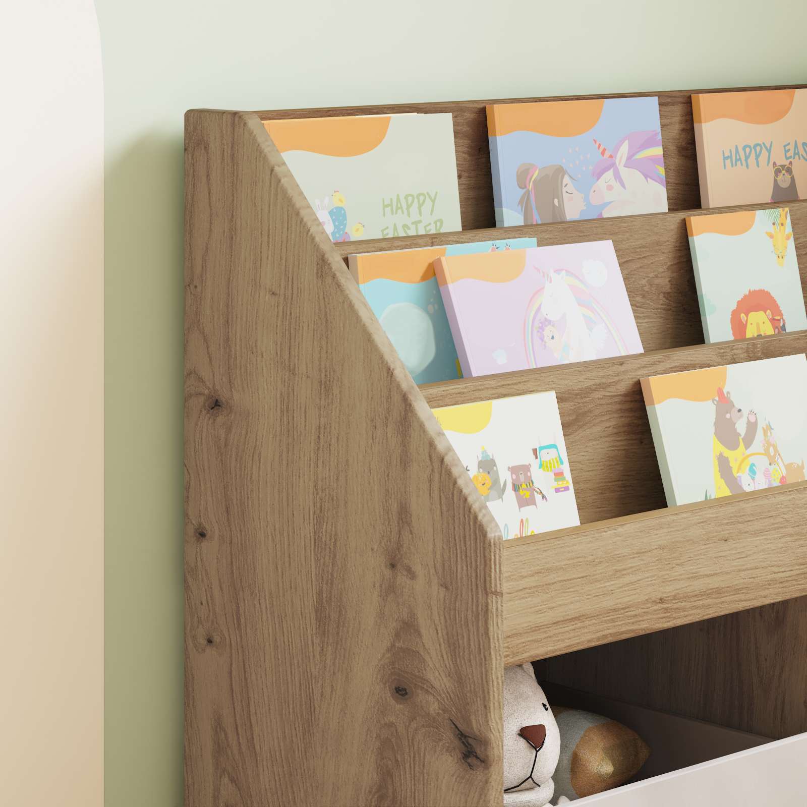 Bibliothèque pour enfants Chêne artisanal 72,5 x 29,5 x 69 cm