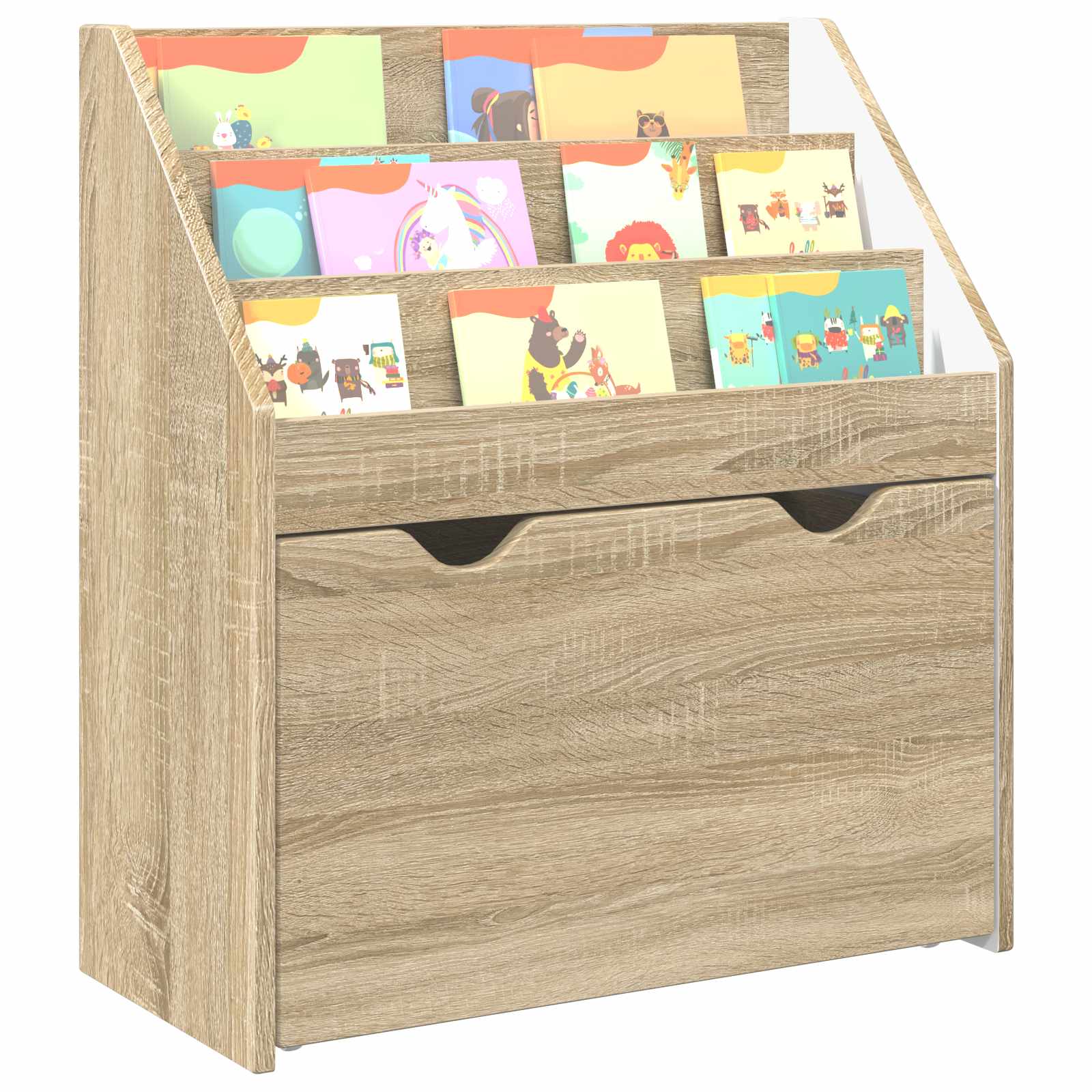 Bibliothèque pour enfants Chêne Sonoma 60 x 29,5 x 69 cm - XIOS