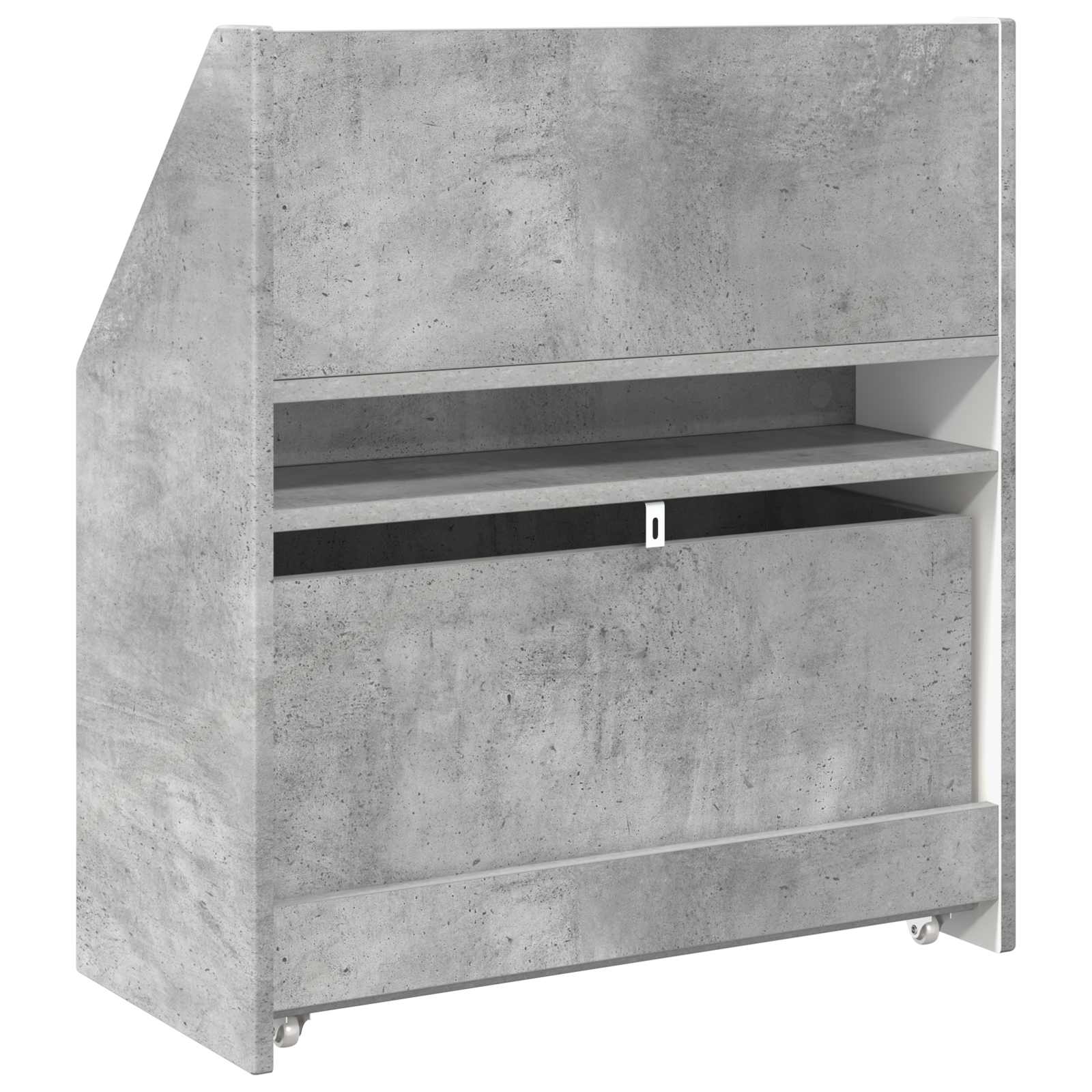 Bibliothèque pour enfants Gris béton 60 x 29,5 x 69 cm - XIOS