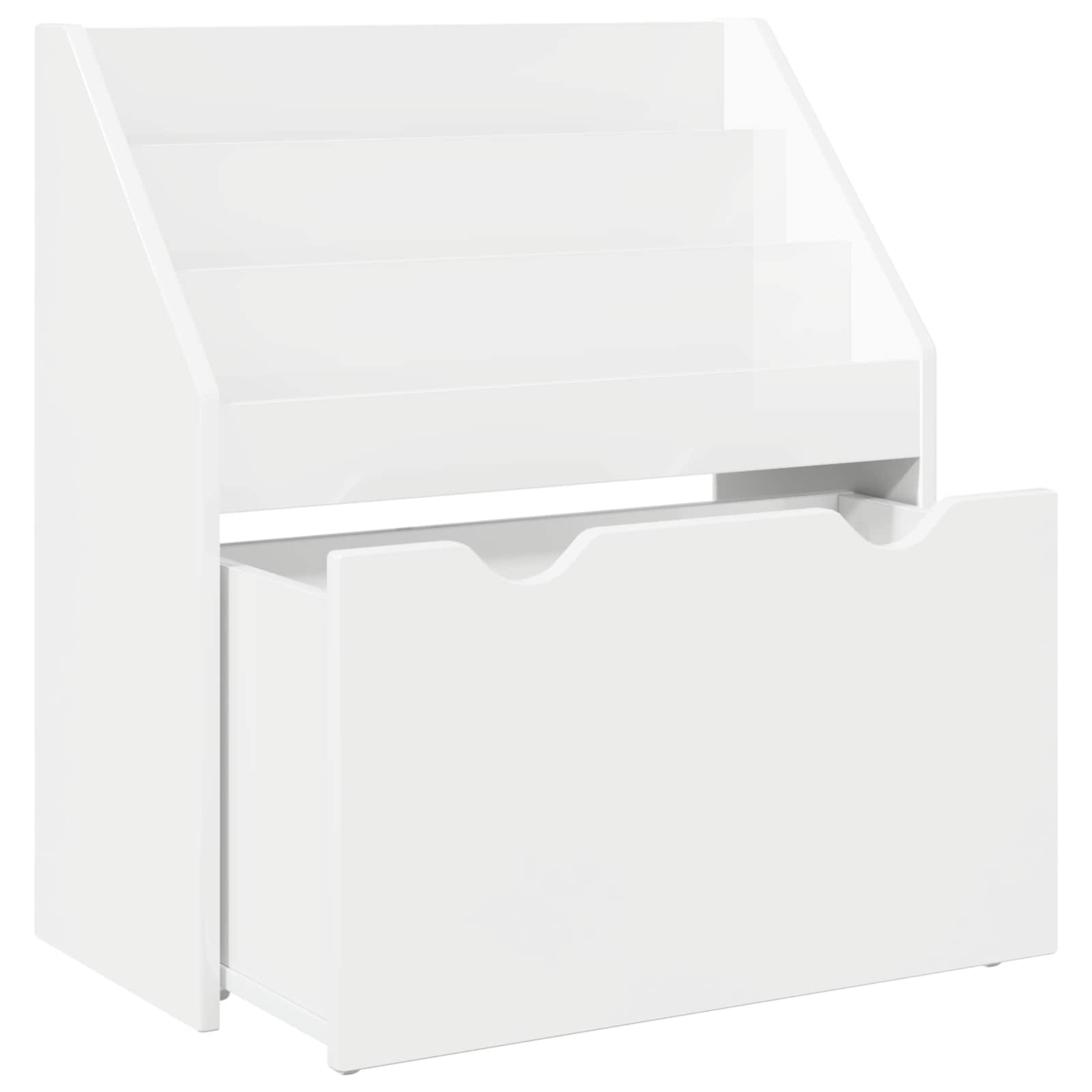 Bibliothèque pour enfants Blanc brillant 60 x 29,5 x 69 cm - XIOS