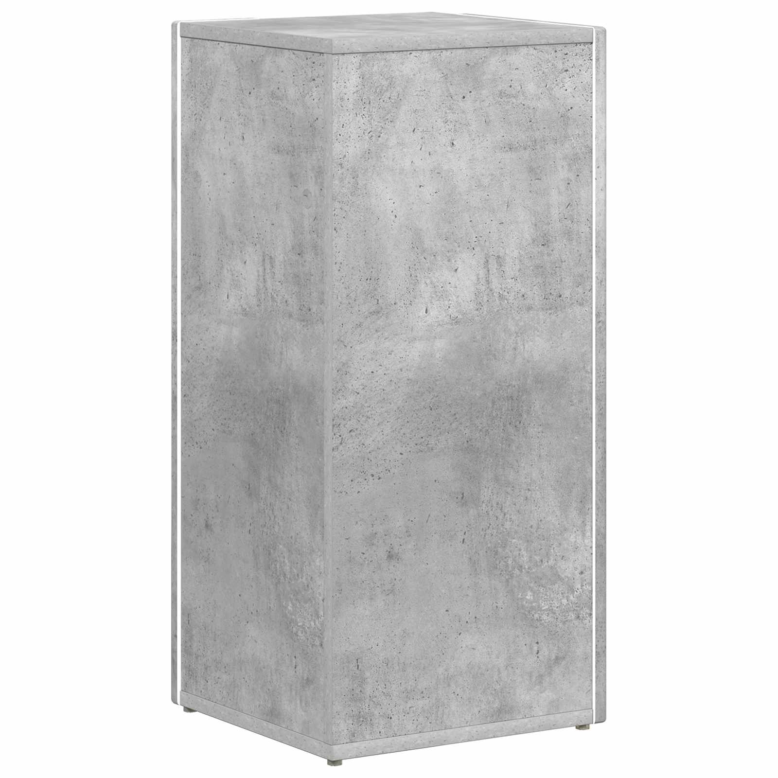 Étagère latérale 33 x 32 x 70,5 cm Bois d'ingénierie Gris béton - XIOS