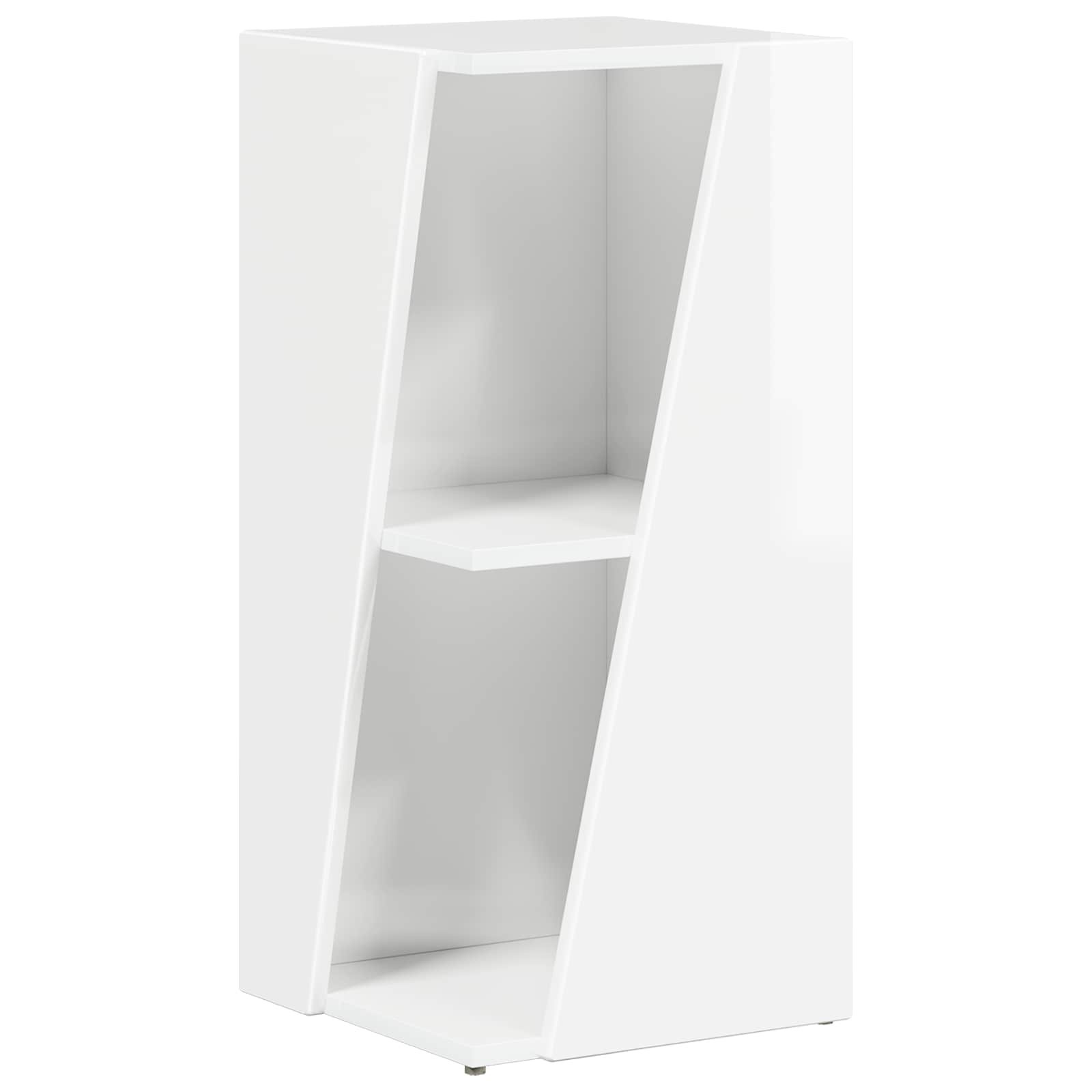 Étagère latérale Blanc brillant 33 x 32 x 70,5 cm - XIOS