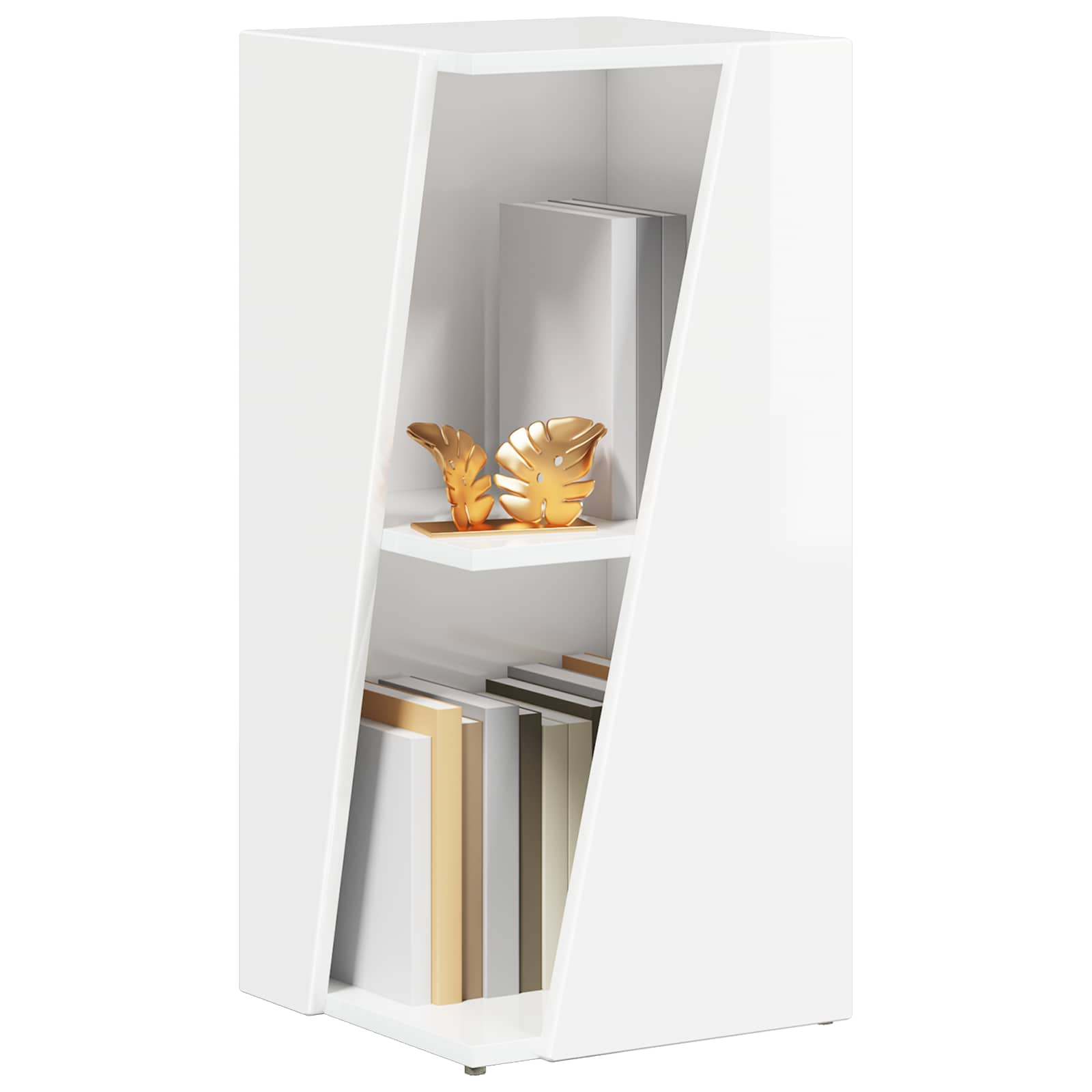 Étagère latérale Blanc brillant 33 x 32 x 70,5 cm - XIOS