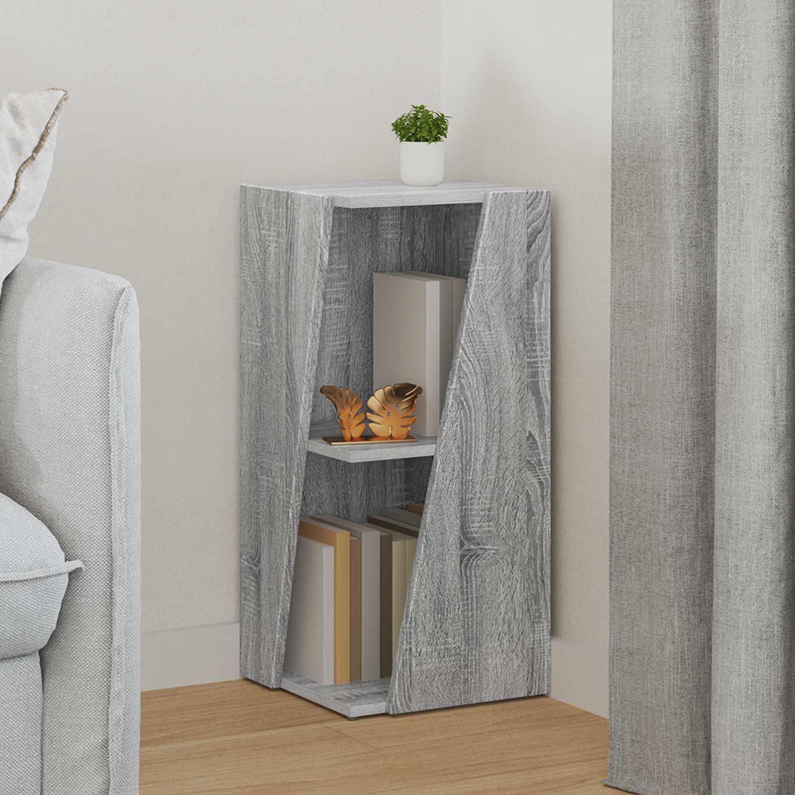 Étagère latérale Gris Sonoma 33 x 32 x 70,5 cm - XIOS