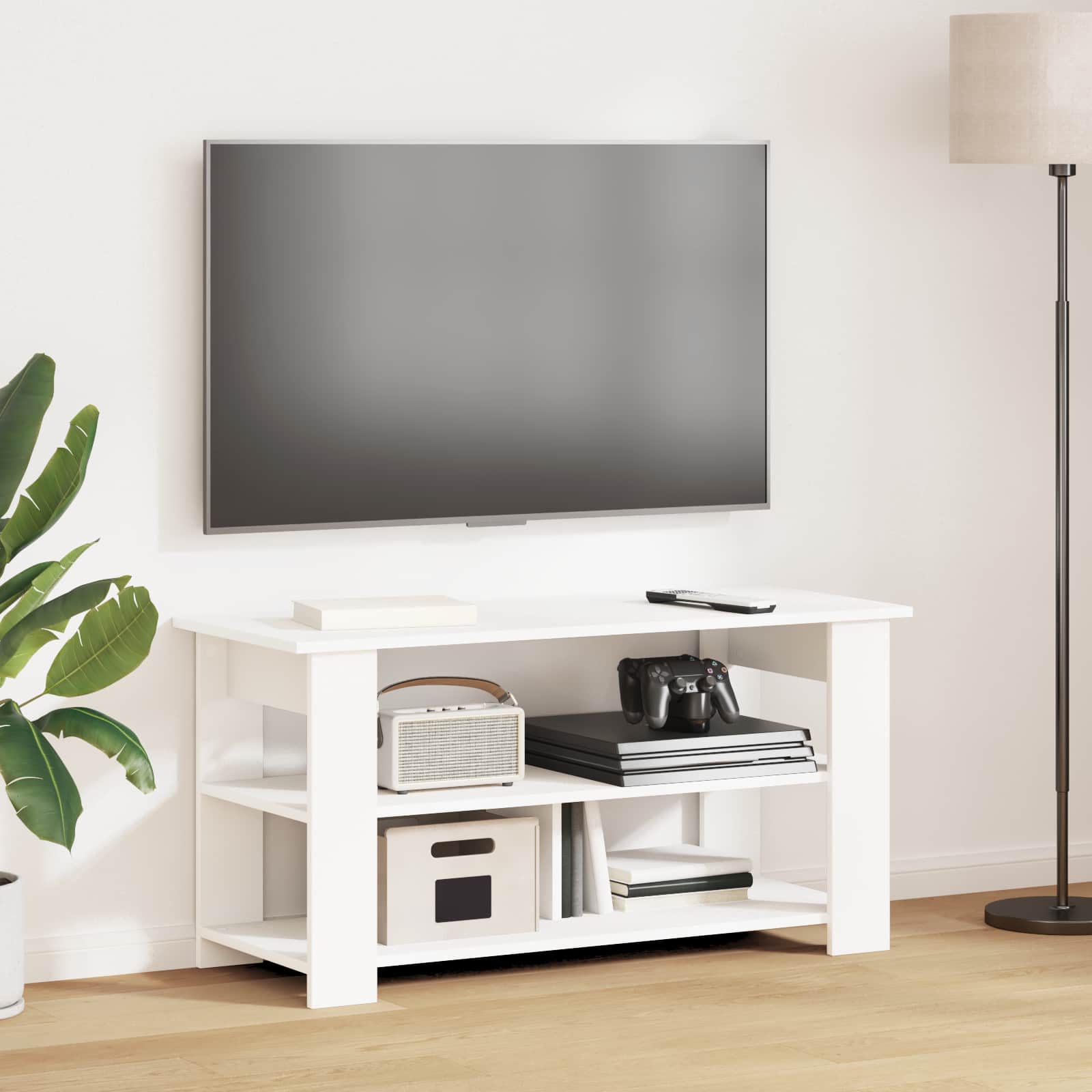 Support de télévision Blanc 100 x 40 x 50 cm - XIOS