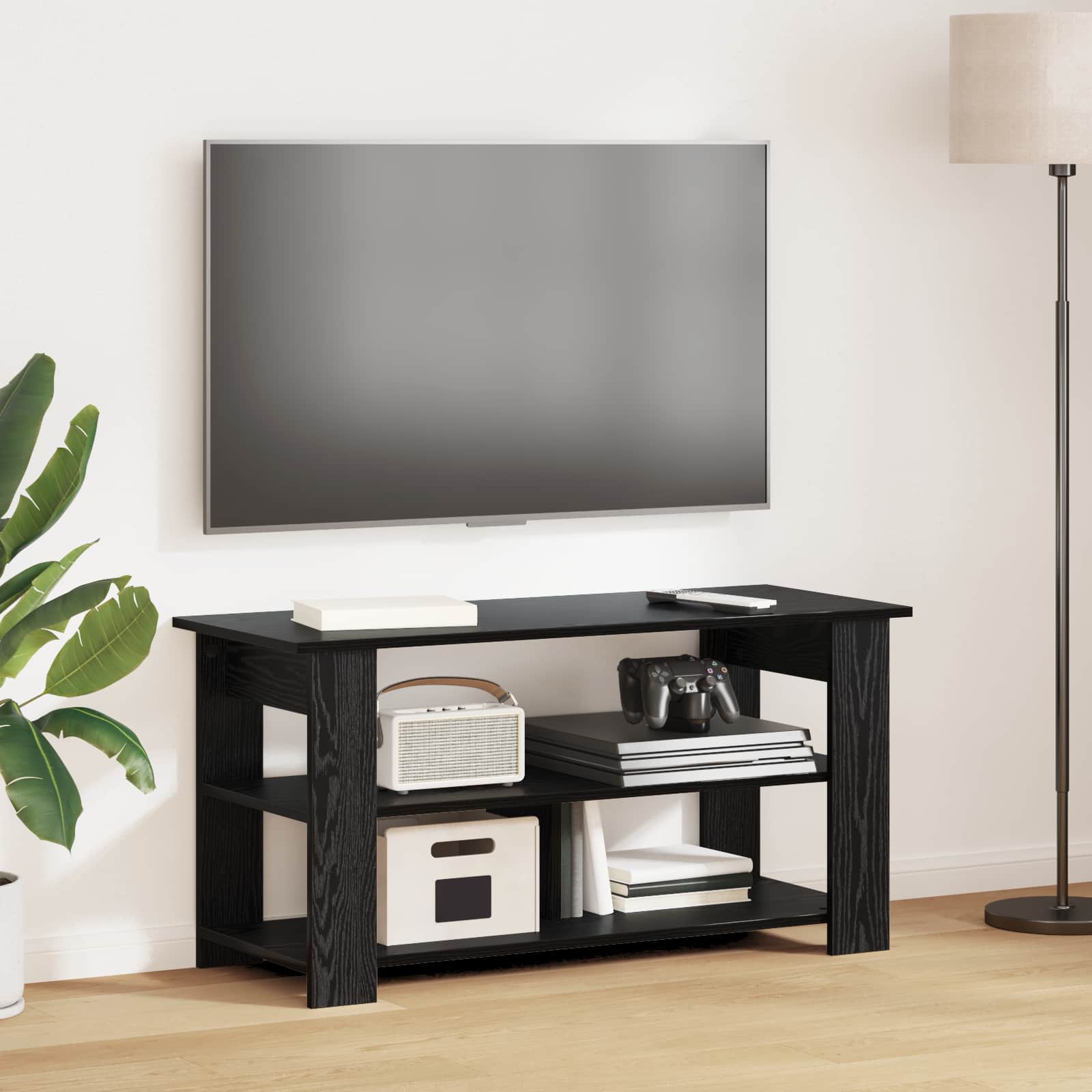 Support de télévision Chêne noir 100 x 40 x 50 cm - XIOS