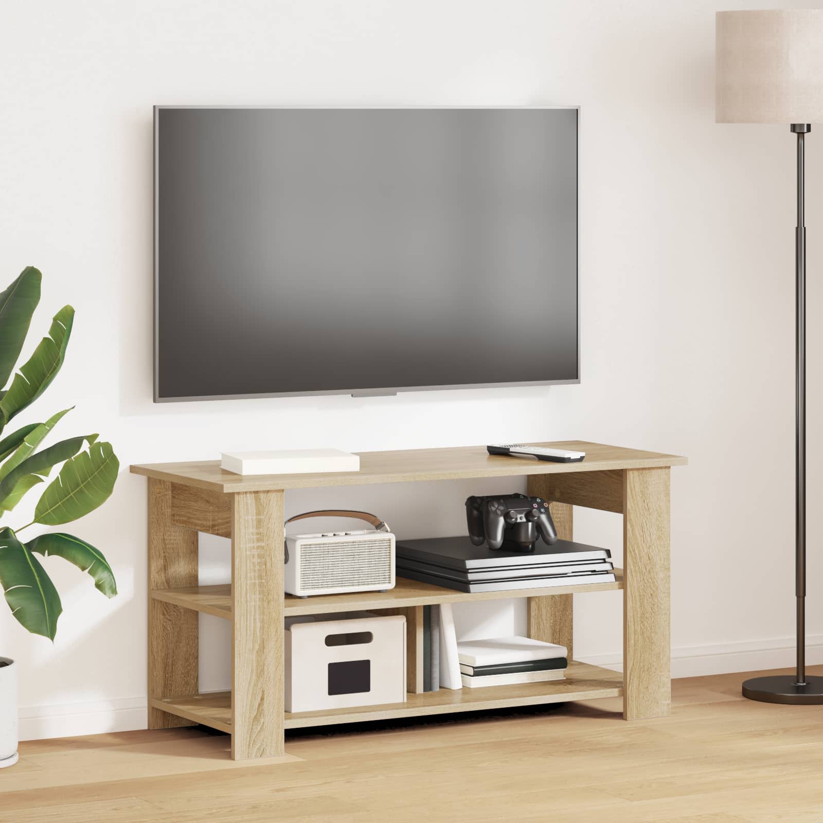 Support de télévision Chêne Sonoma 100 x 40 x 50 cm - XIOS