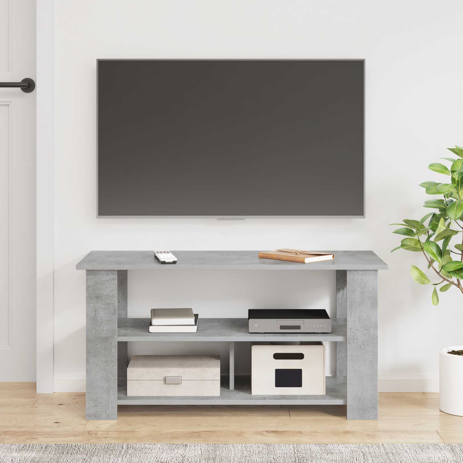 Support de télévision Gris béton 100 x 40 x 50 cm - XIOS