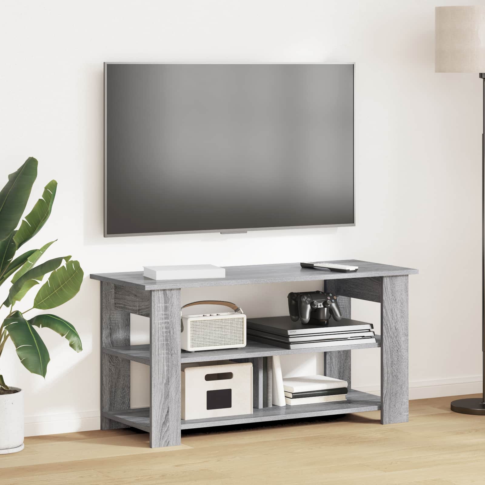 Support de télévision Gris Sonoma 100 x 40 x 50 cm - XIOS