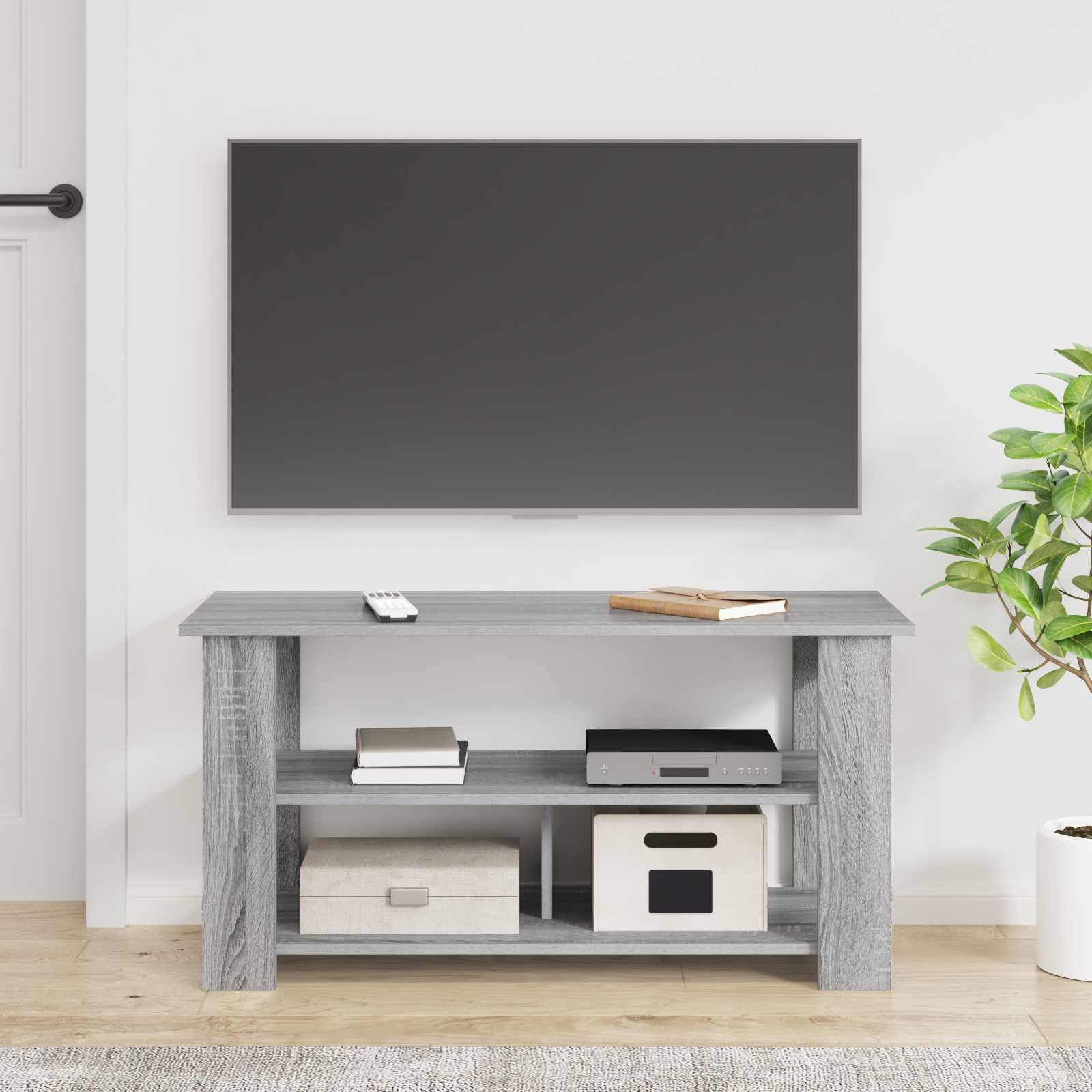 Support de télévision Gris Sonoma 100 x 40 x 50 cm - XIOS