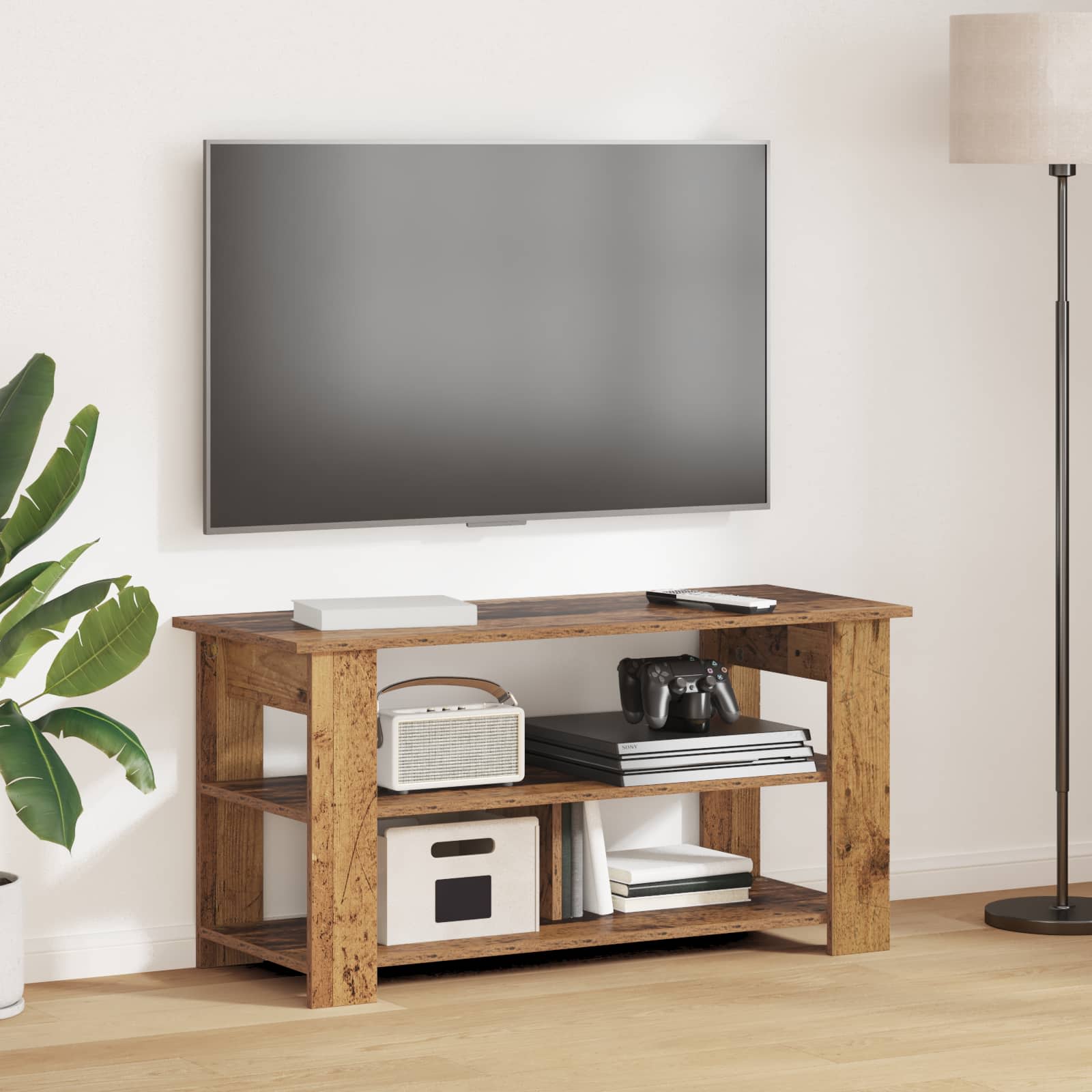 Support de télévision Bois ancien 100 x 40 x 50 cm - XIOS