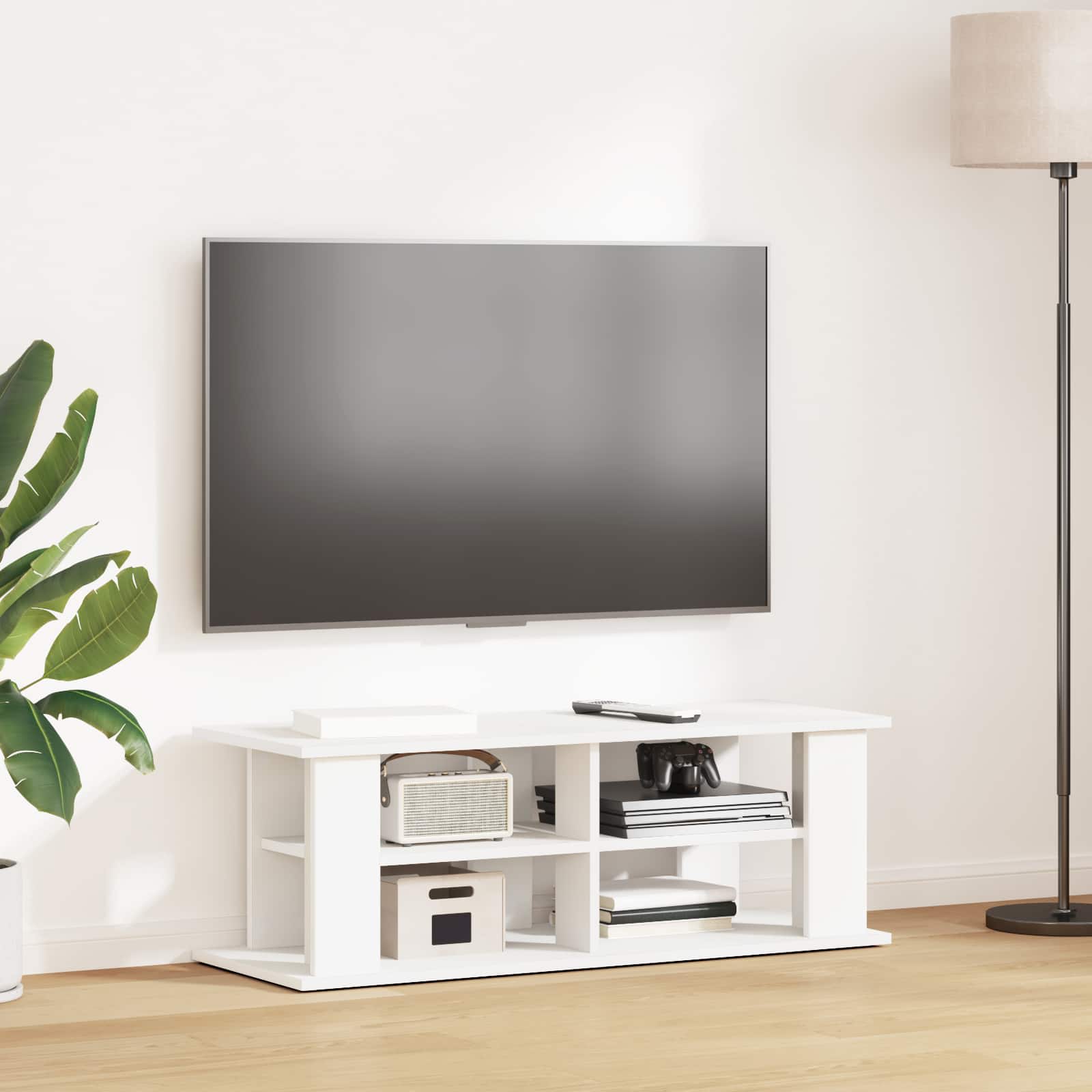 Support de télévision Blanc 96 x 35 x 33,5 cm - XIOS