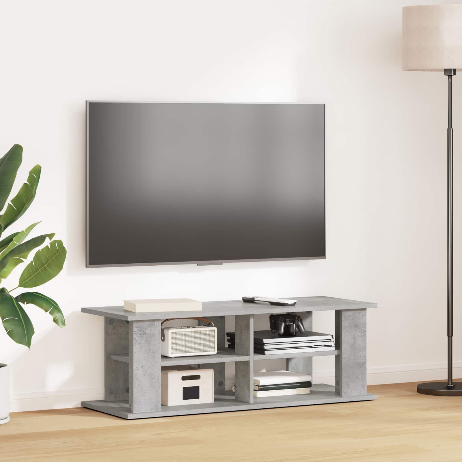 Support de télévision Gris béton 96 x 35 x 33,5 cm - XIOS