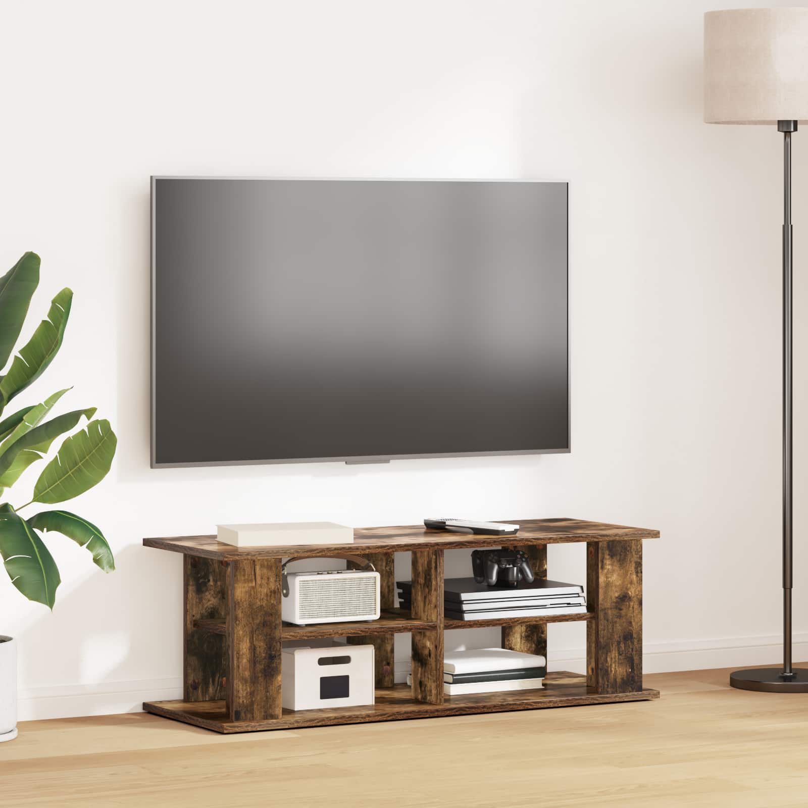 Support de télévision Chêne fumé 96 x 35 x 33,5 cm - XIOS