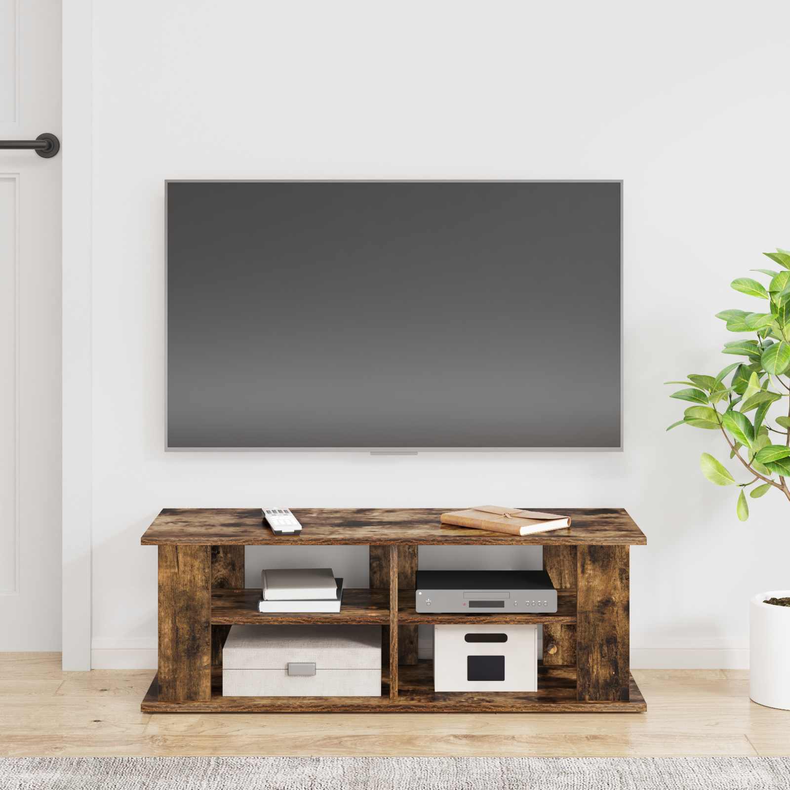 Support de télévision Chêne fumé 96 x 35 x 33,5 cm - XIOS