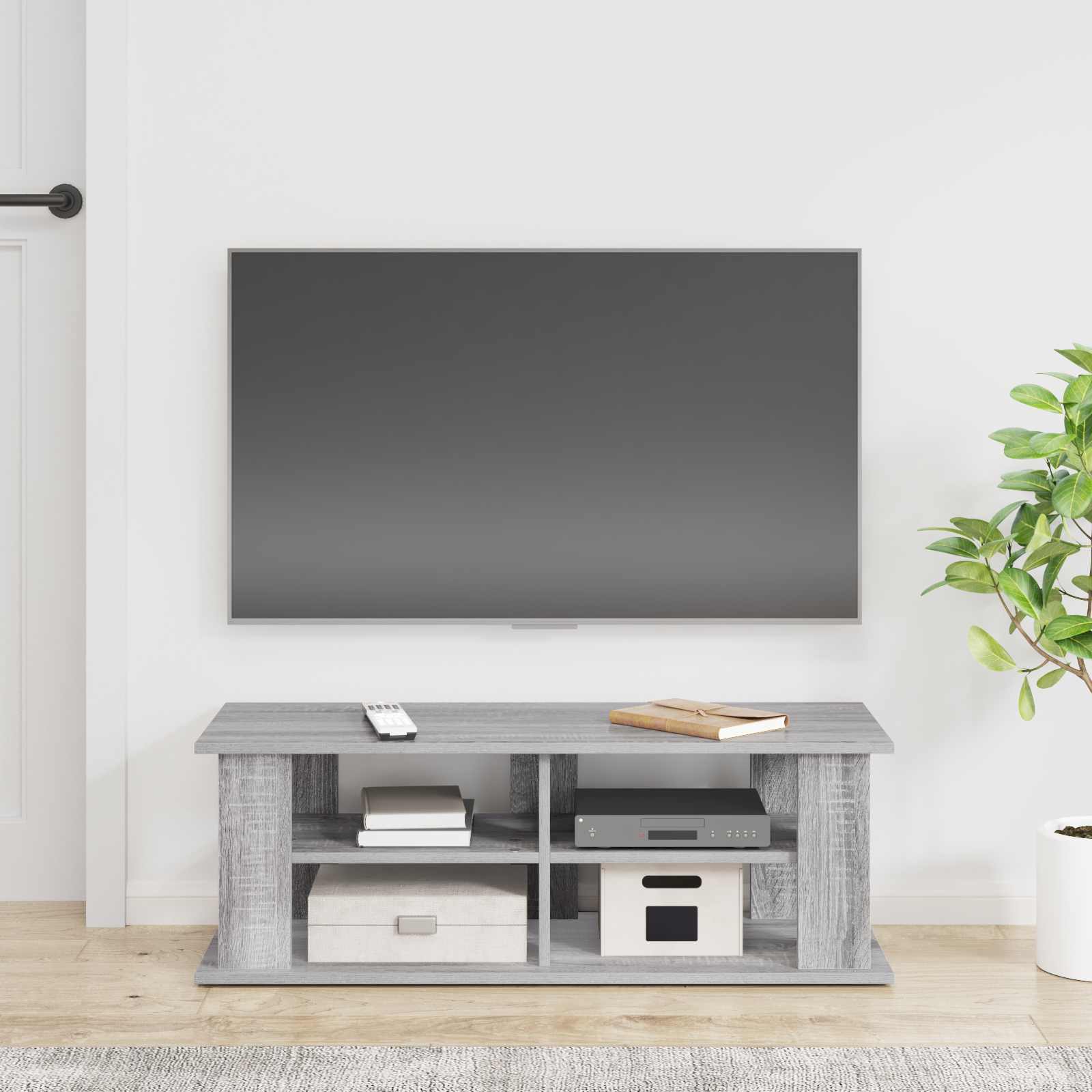 Support de télévision Gris Sonoma 96 x 35 x 33,5 cm - XIOS