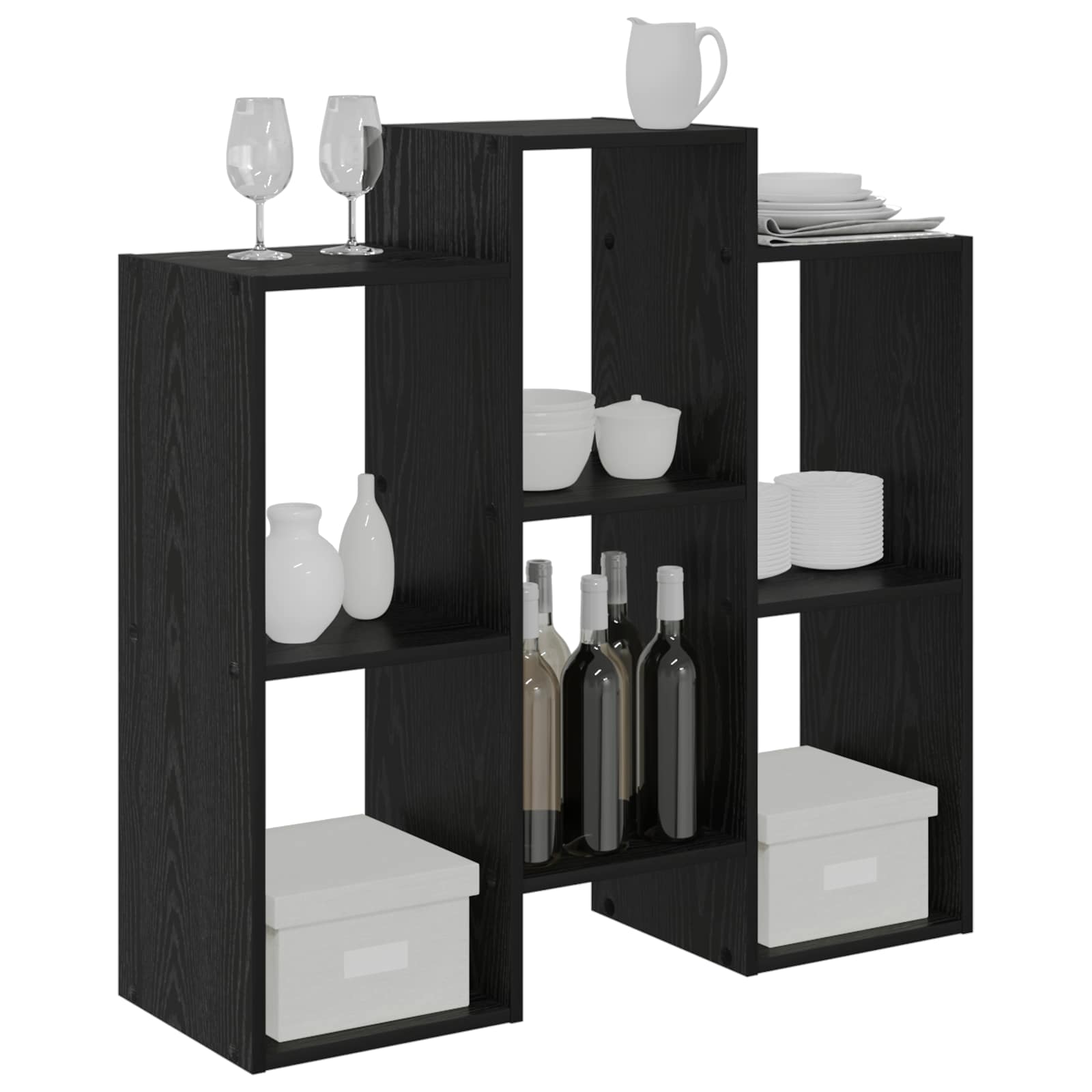 Buffet Chêne noir 90 x 30 x 90 cm - XIOS