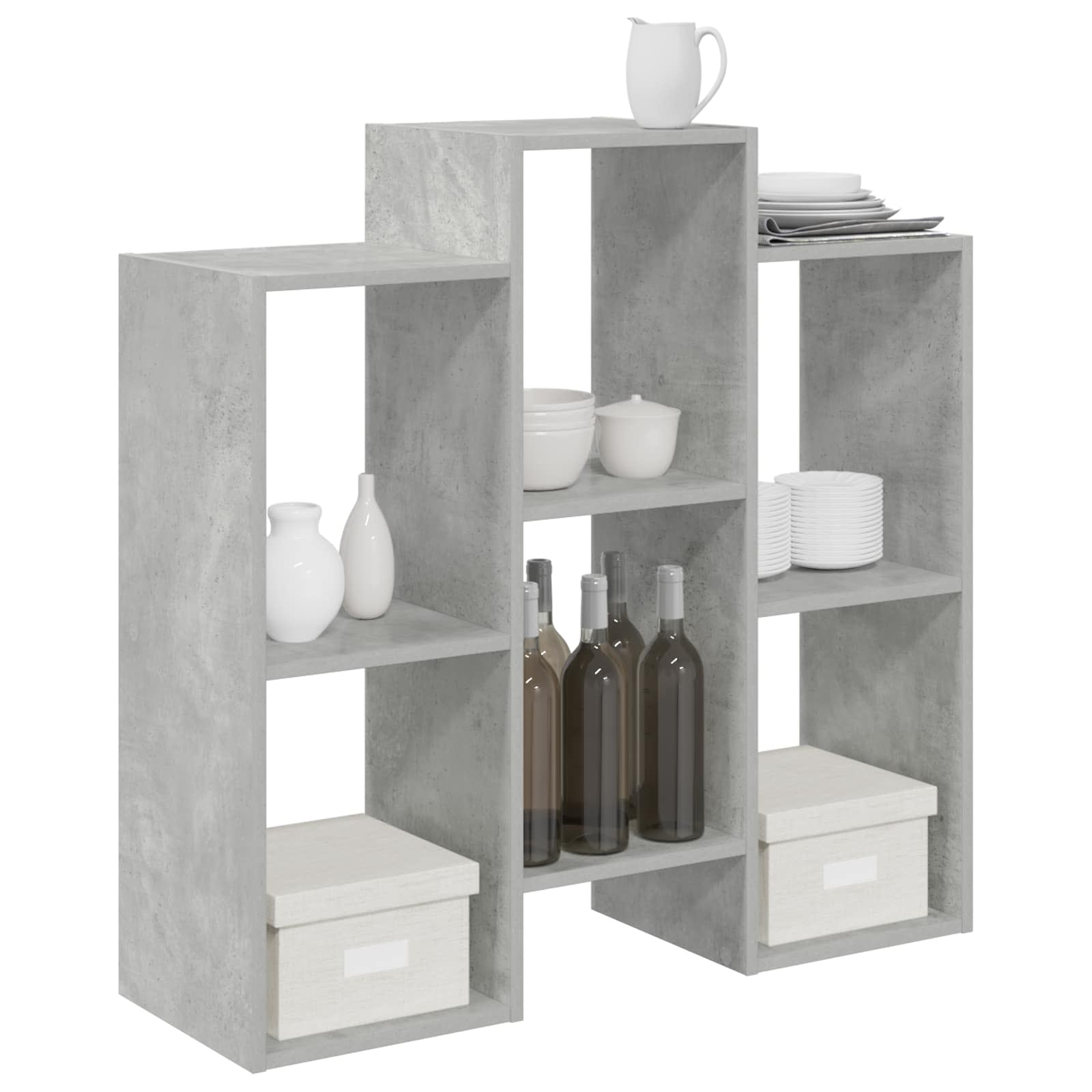 Buffet Gris béton 90 x 30 x 90 cm - XIOS