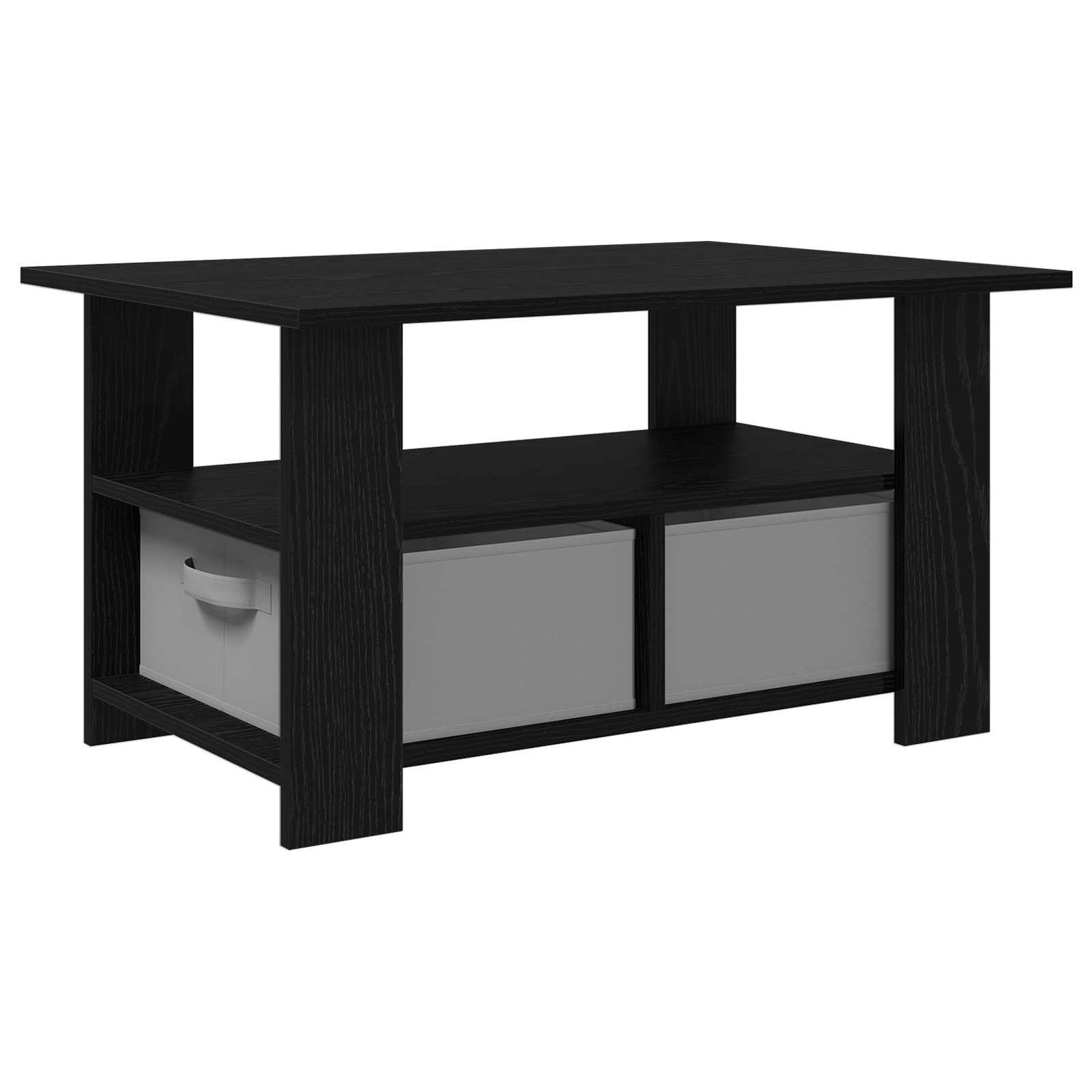 Table basse Chêne noir 77 x 55 x 42 cm Bois d'ingénierie - XIOS