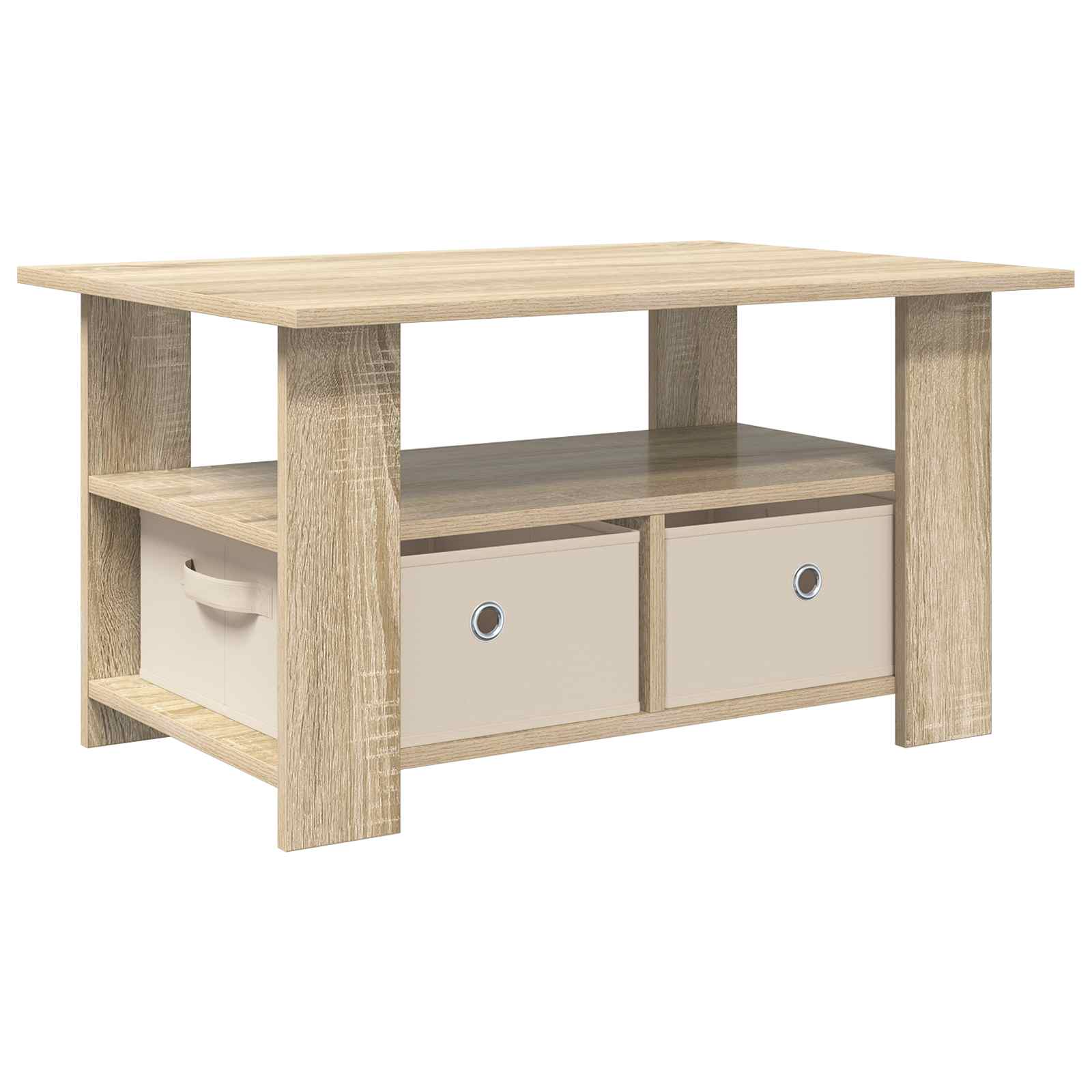 Table basse Chêne Sonoma 77 x 55 x 42 cm Bois d'ingénierie - XIOS