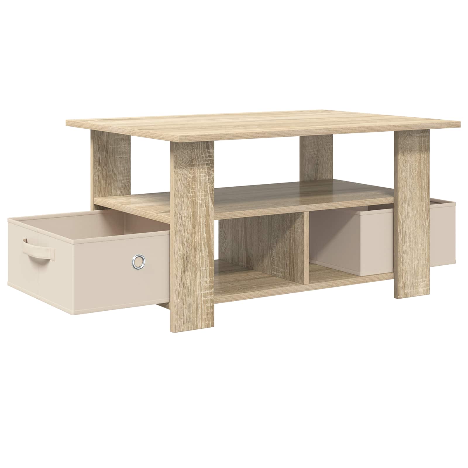 Table basse Chêne Sonoma 77 x 55 x 42 cm Bois d'ingénierie - XIOS