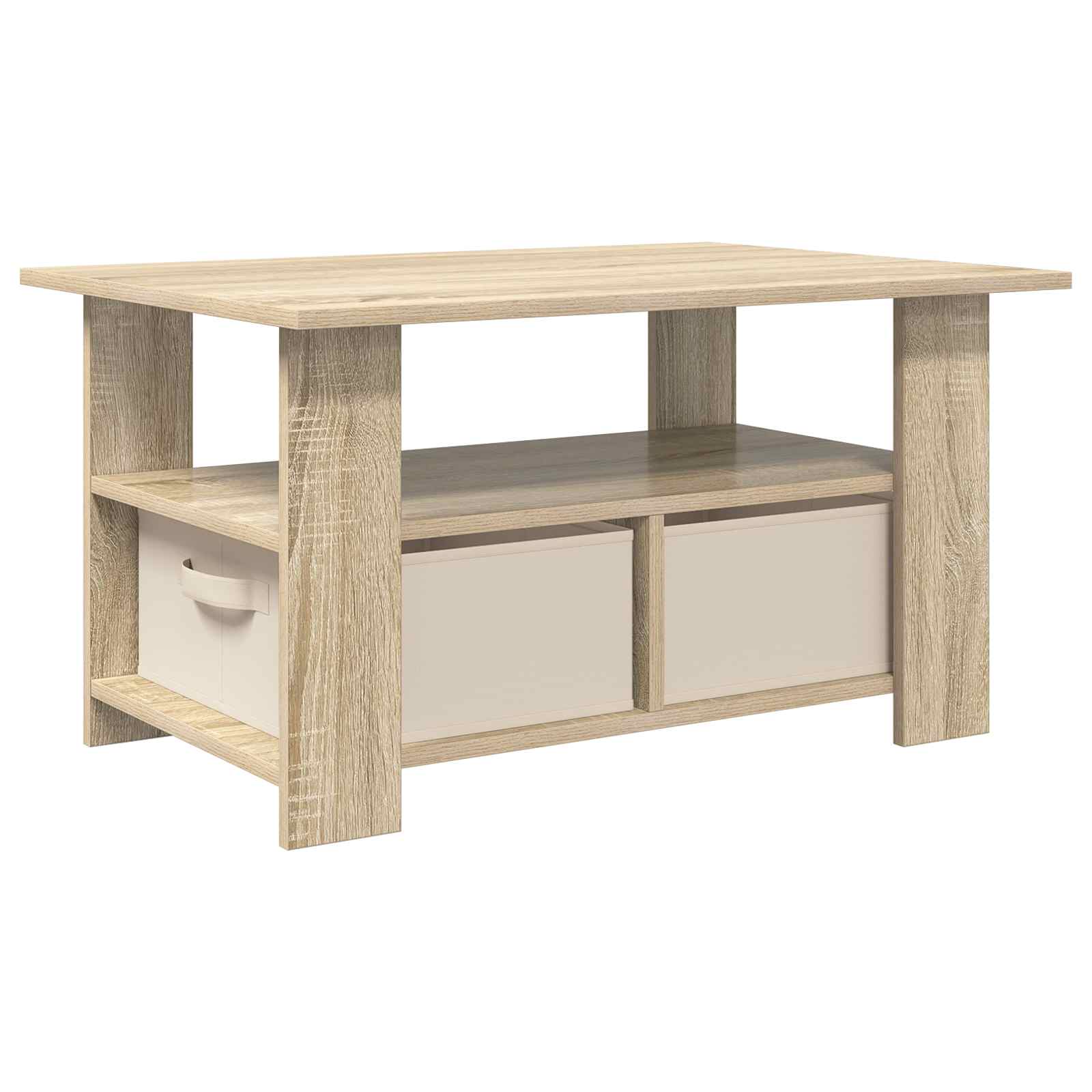 Table basse Chêne Sonoma 77 x 55 x 42 cm Bois d'ingénierie - XIOS