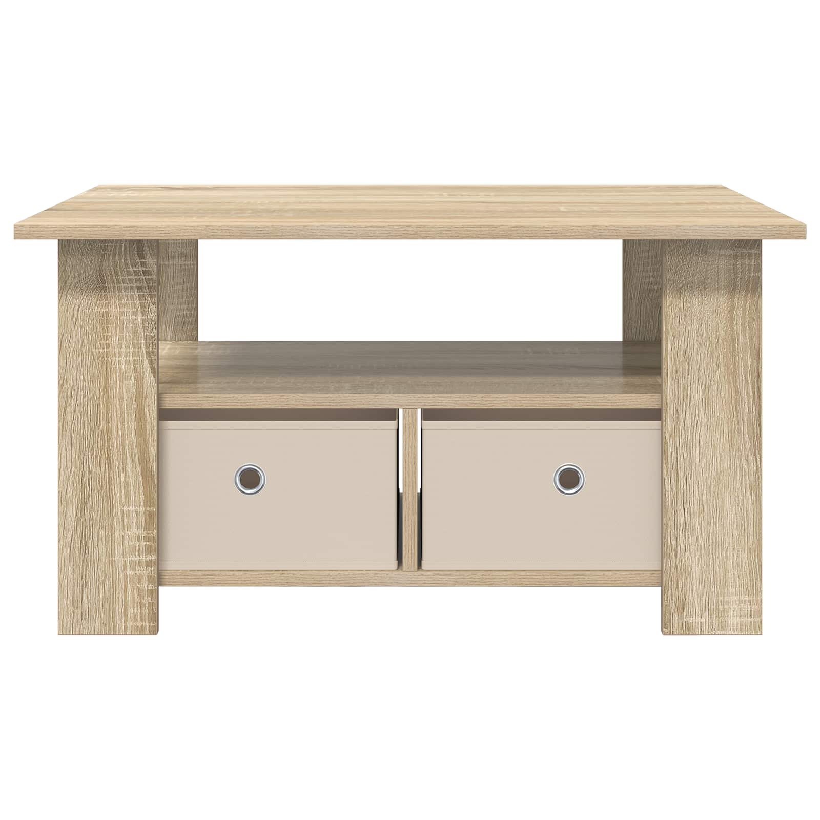 Table basse Chêne Sonoma 77 x 55 x 42 cm Bois d'ingénierie - XIOS