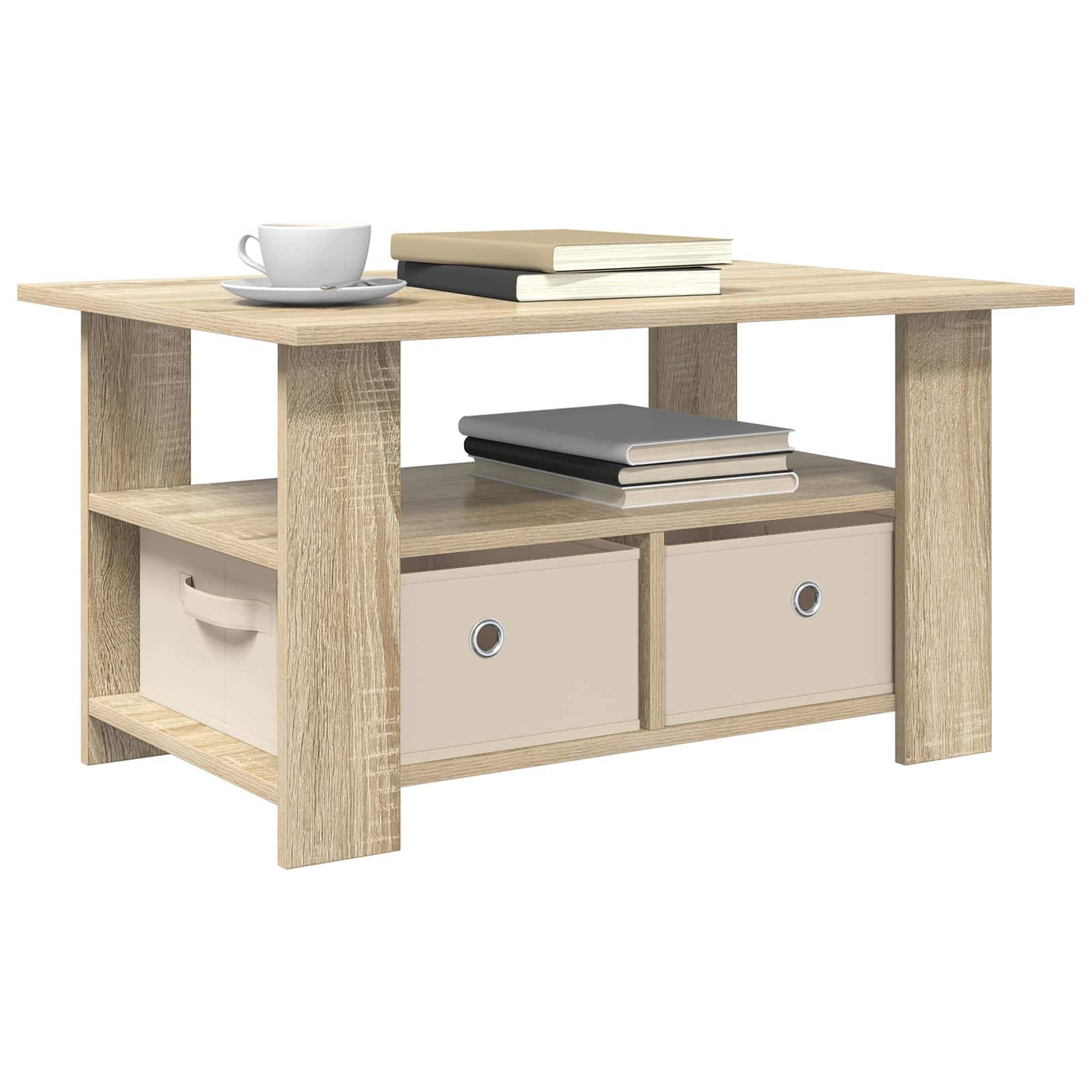 Table basse Chêne Sonoma 77 x 55 x 42 cm Bois d'ingénierie - XIOS