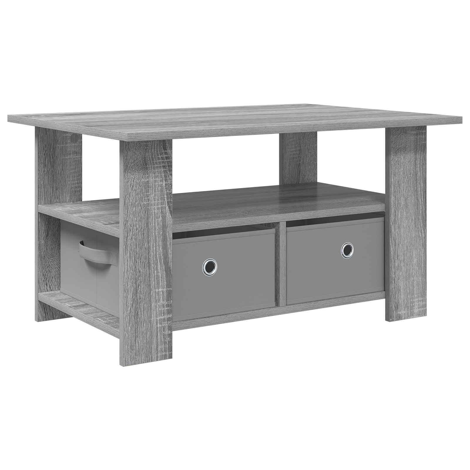 Table basse Gris Sonoma 77 x 55 x 42 cm Bois d'ingénierie - XIOS