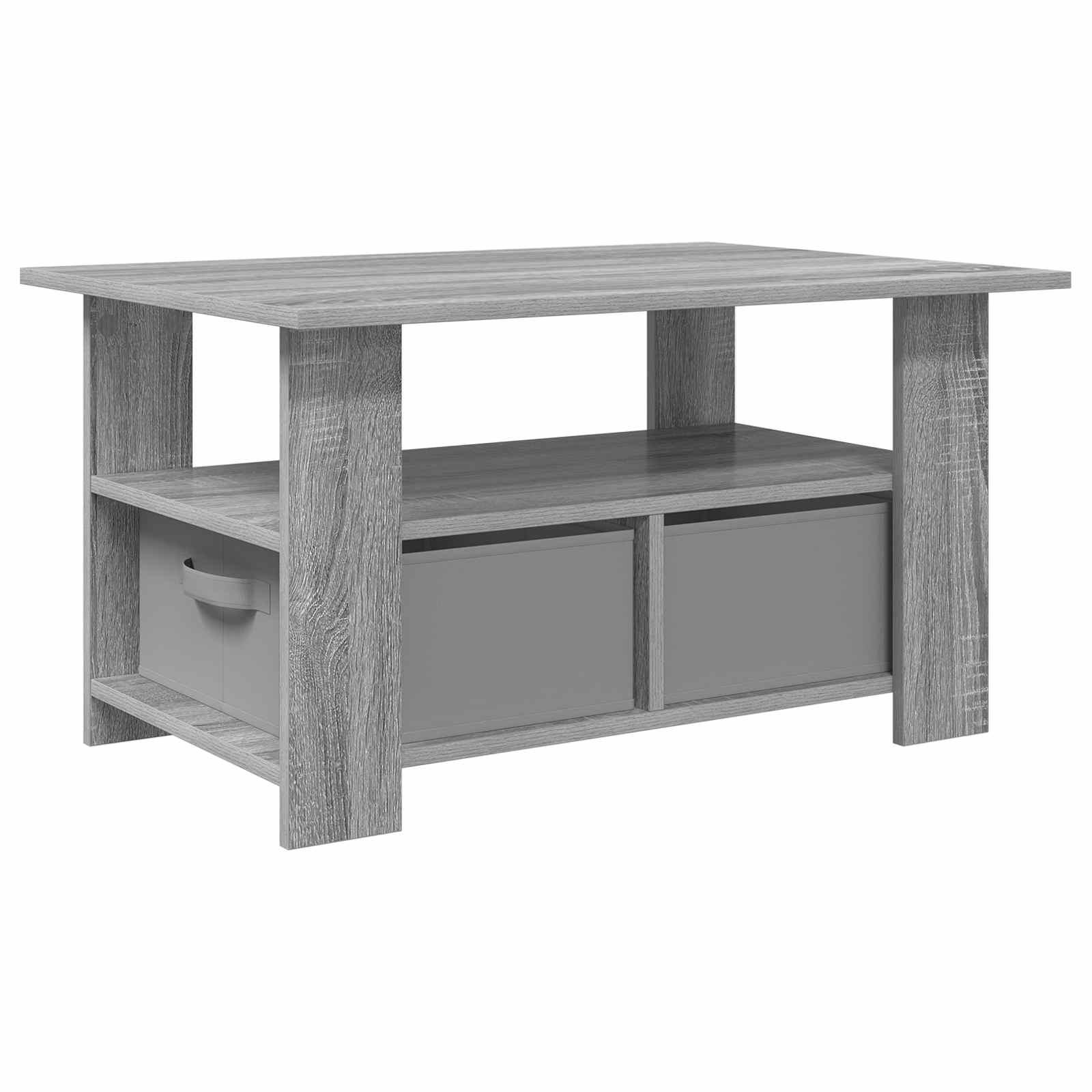 Table basse Gris Sonoma 77 x 55 x 42 cm Bois d'ingénierie - XIOS