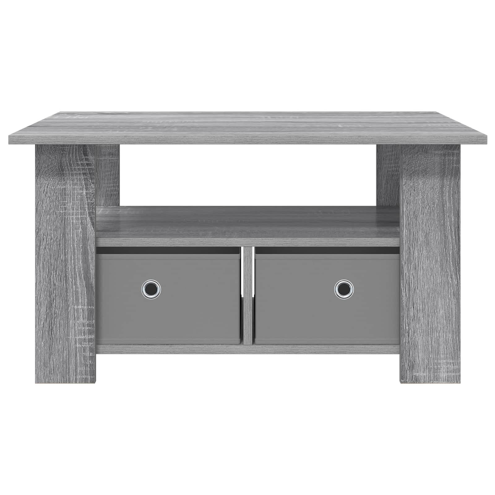 Table basse Gris Sonoma 77 x 55 x 42 cm Bois d'ingénierie - XIOS