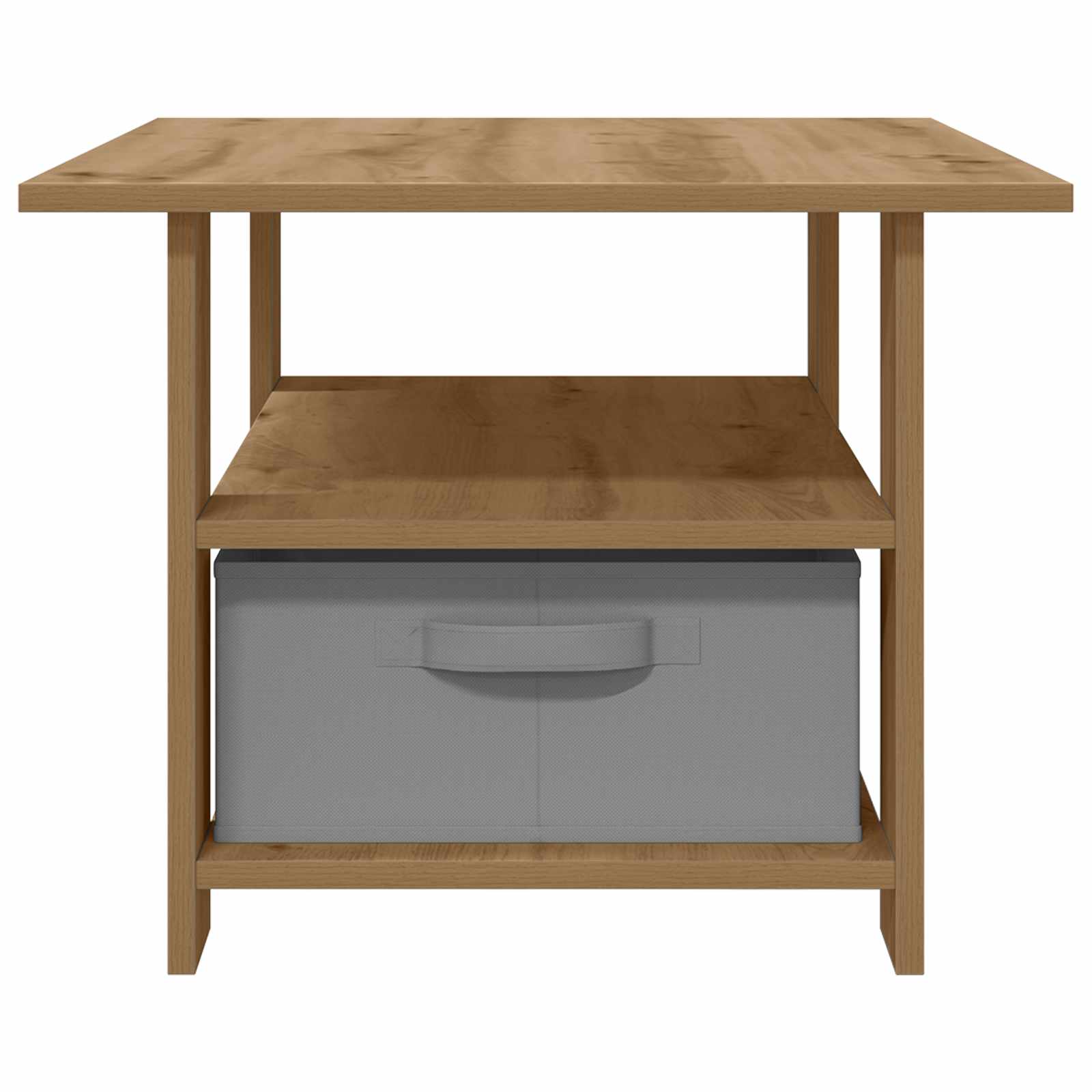 Table basse Chêne artisanal 77 x 55 x 42 cm Bois d'ingénierie - XIOS